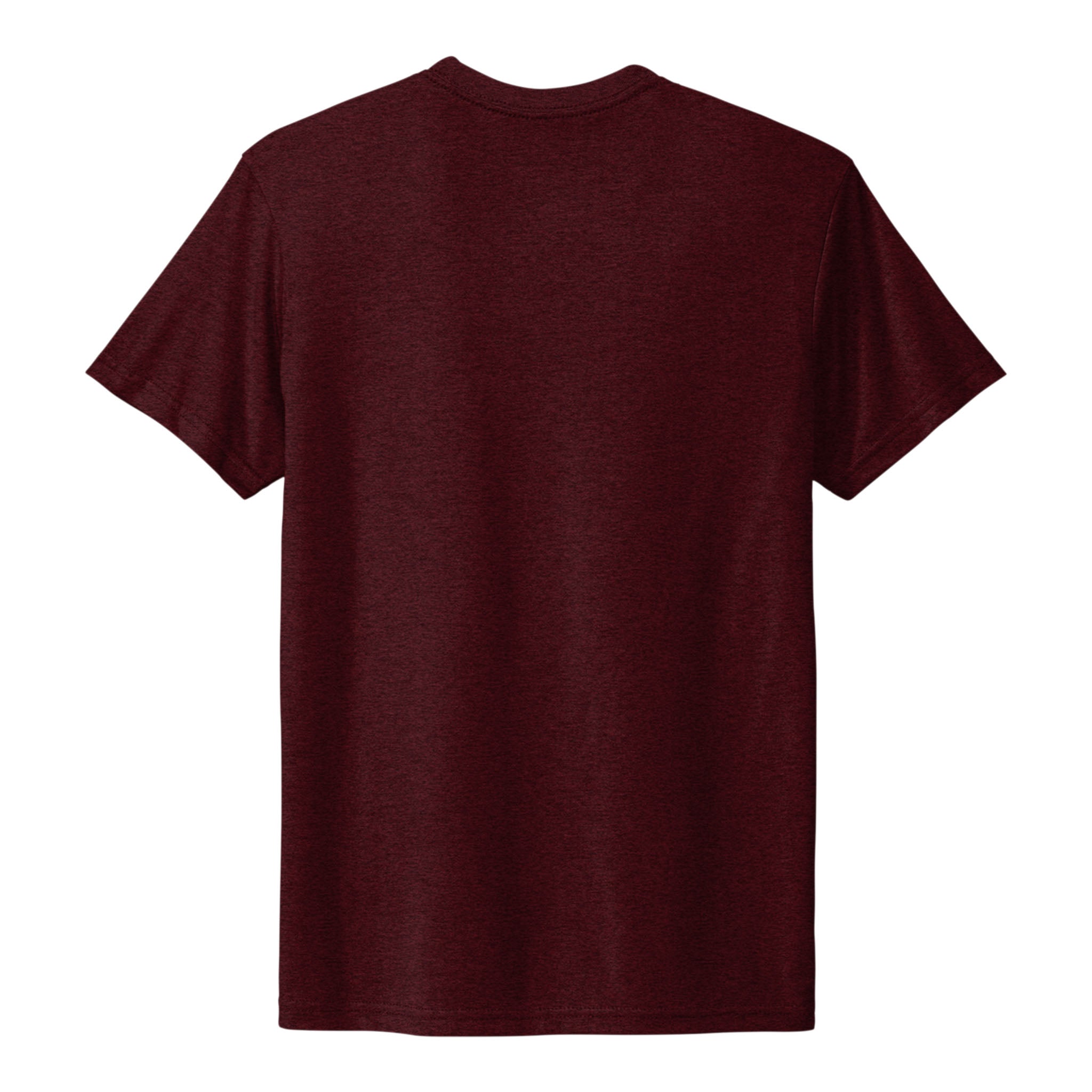 Next Level Apparel 6010 custom short sleeve t-shirt in cardinal black, back view