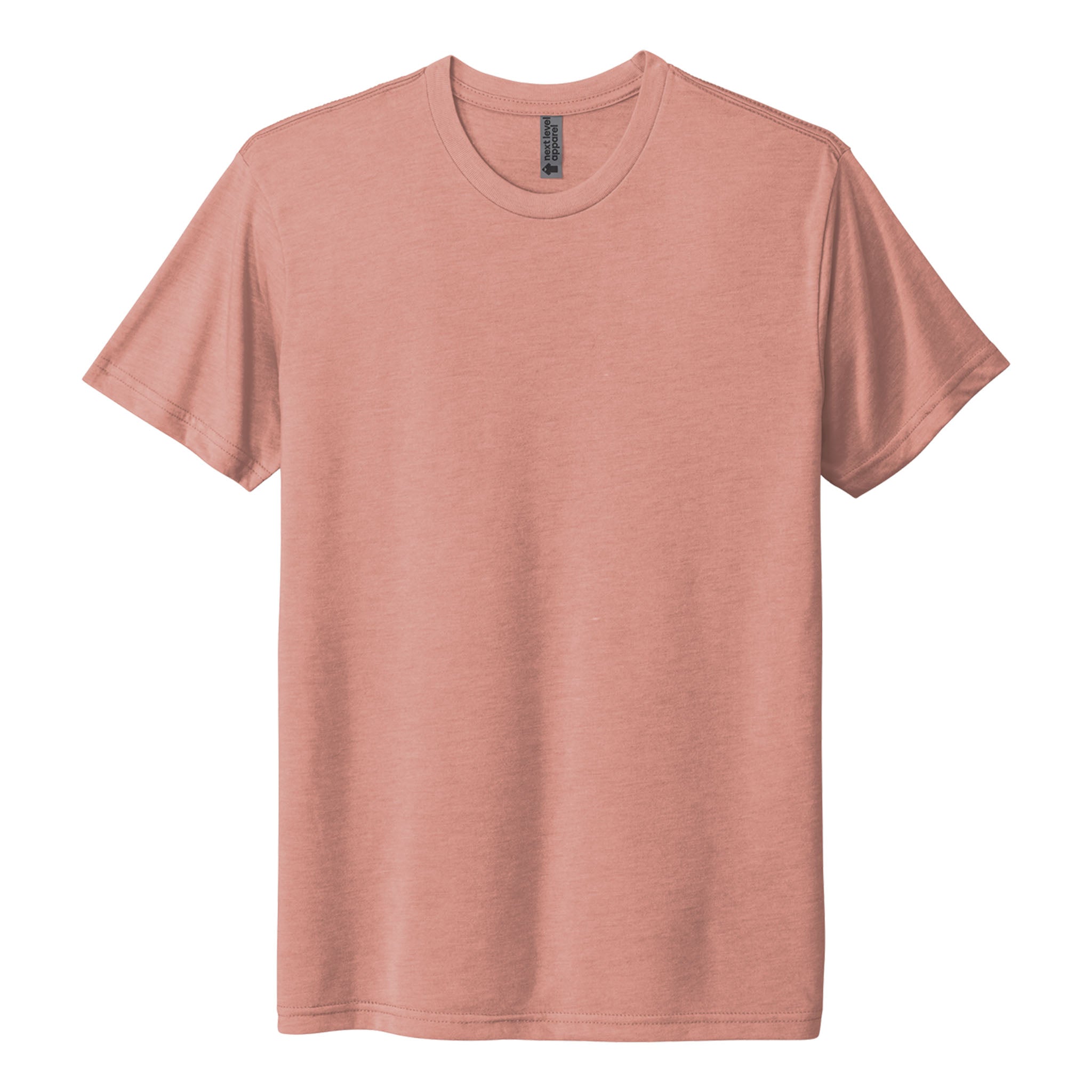 Next Level Apparel 6010 custom short sleeve t-shirt in desert pink, front view