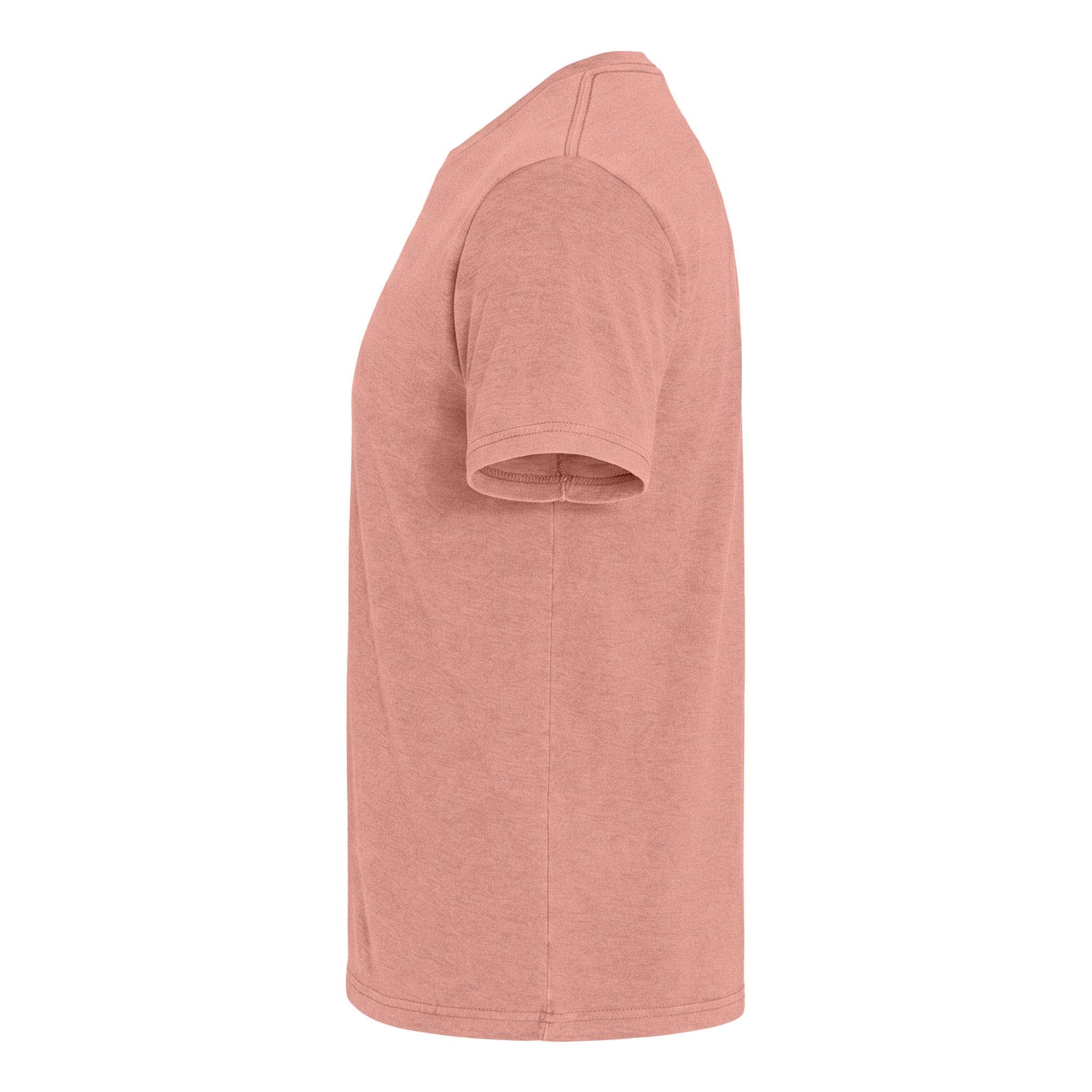 Next Level Apparel 6010 custom short sleeve t-shirt in desert pink, left side view