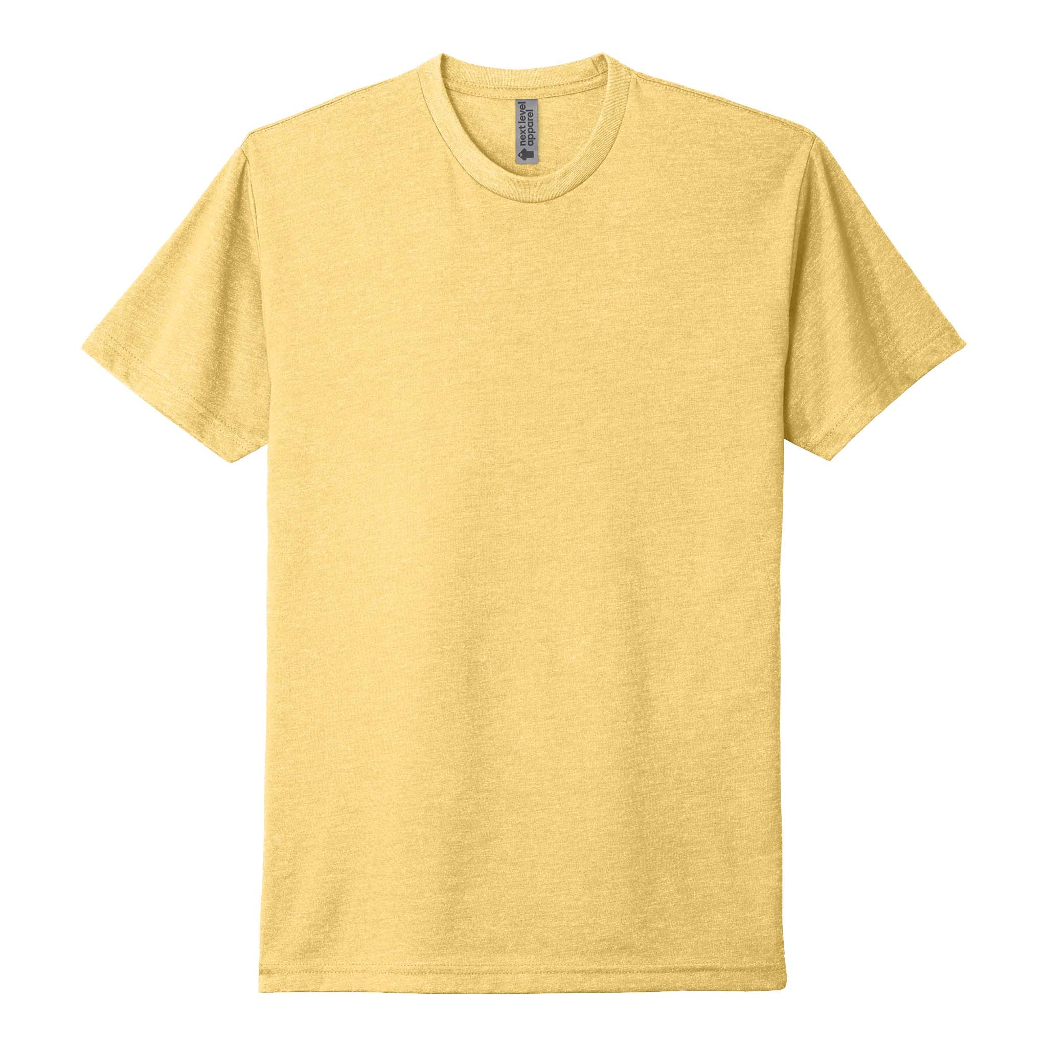 Next Level Apparel 6210 custom short sleeve t-shirt in banana cream, front view