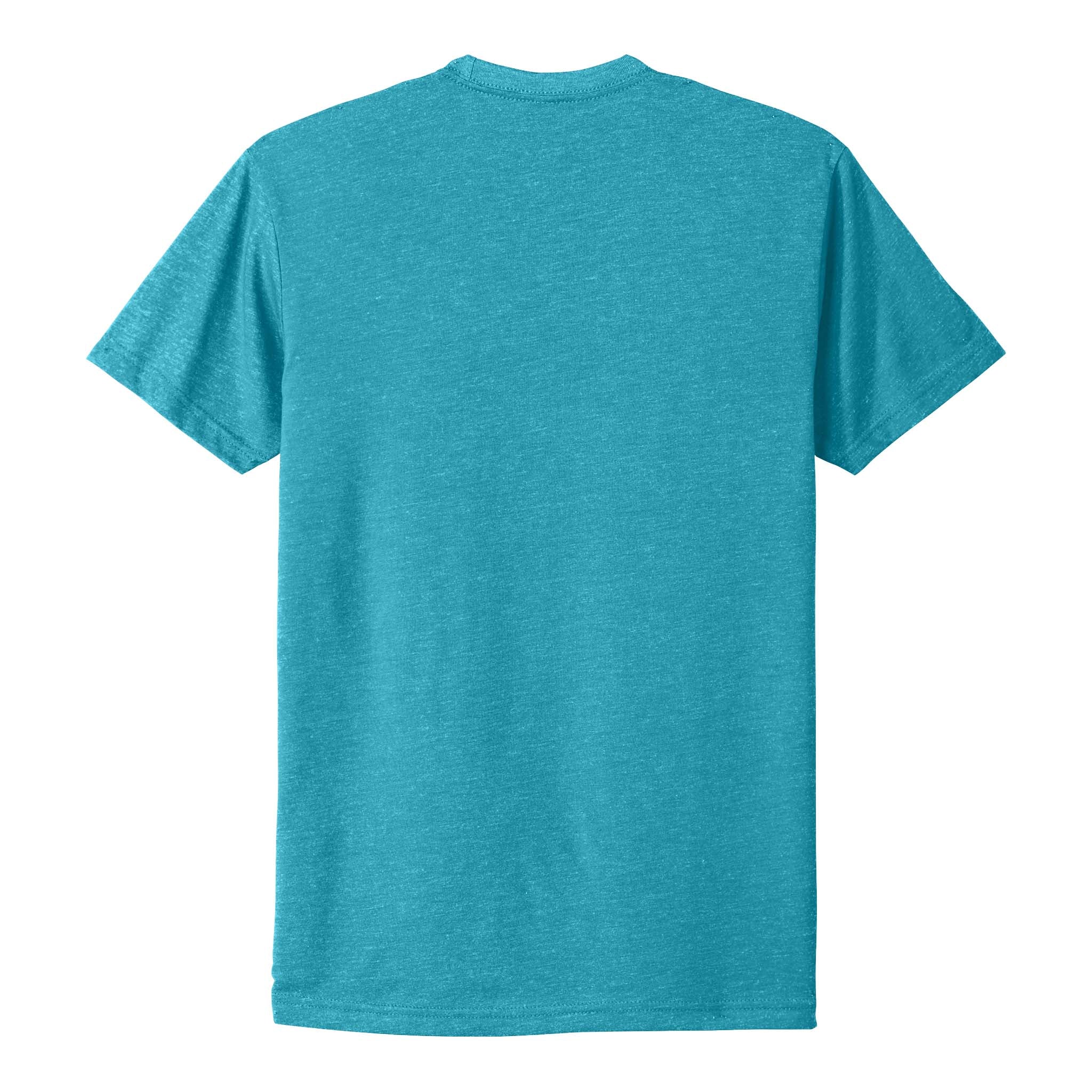 Next Level Apparel 6210 custom short sleeve t-shirt in bondi blue, back view
