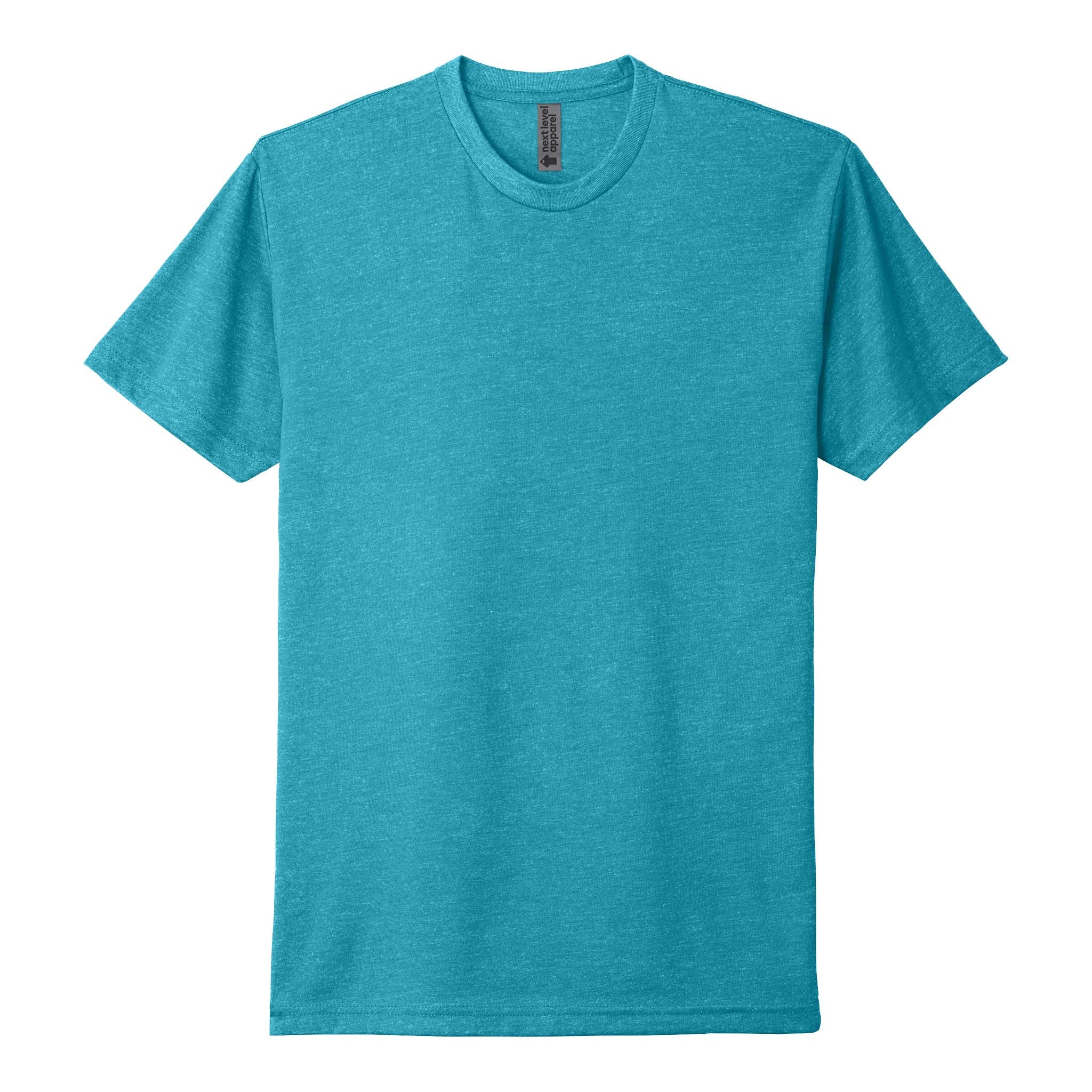 Next Level Apparel 6210 custom short sleeve t-shirt in bondi blue, front view