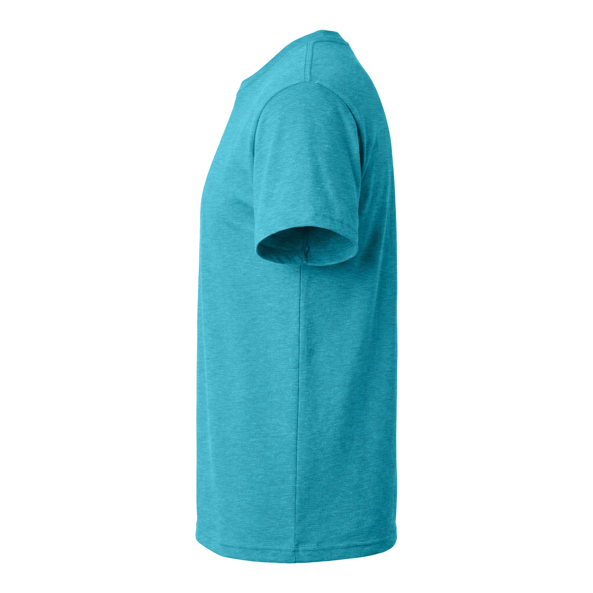 Next Level Apparel 6210 custom short sleeve t-shirt in bondi blue, left side view