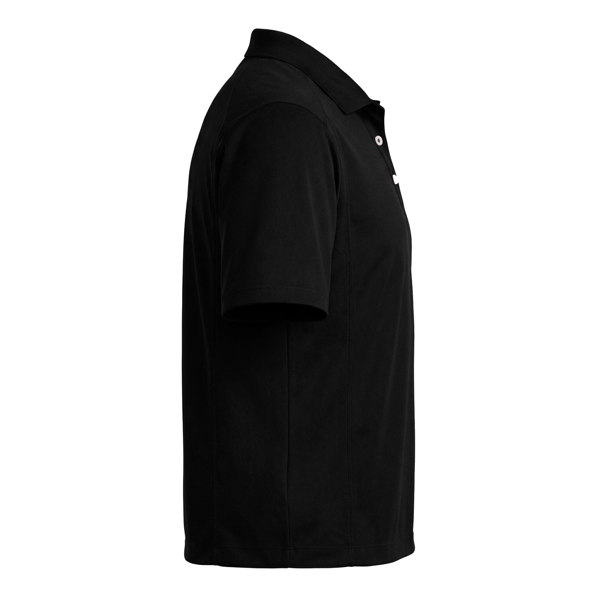 Nike 267020 custom polo in black, right side view