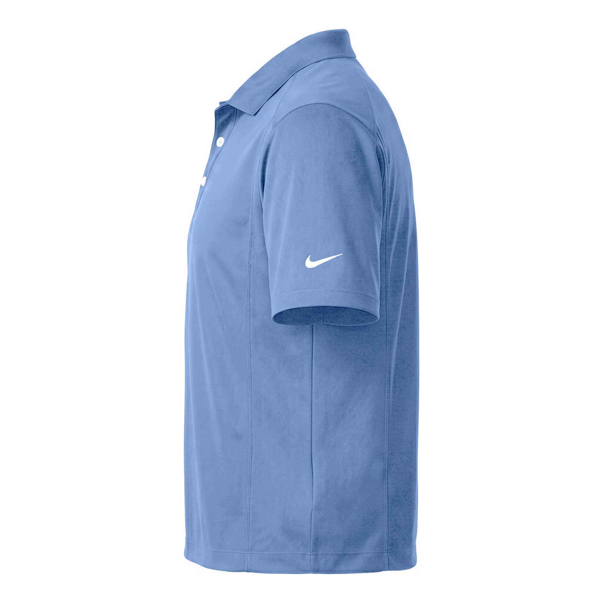 Nike 267020 custom polo in light blue, left side view