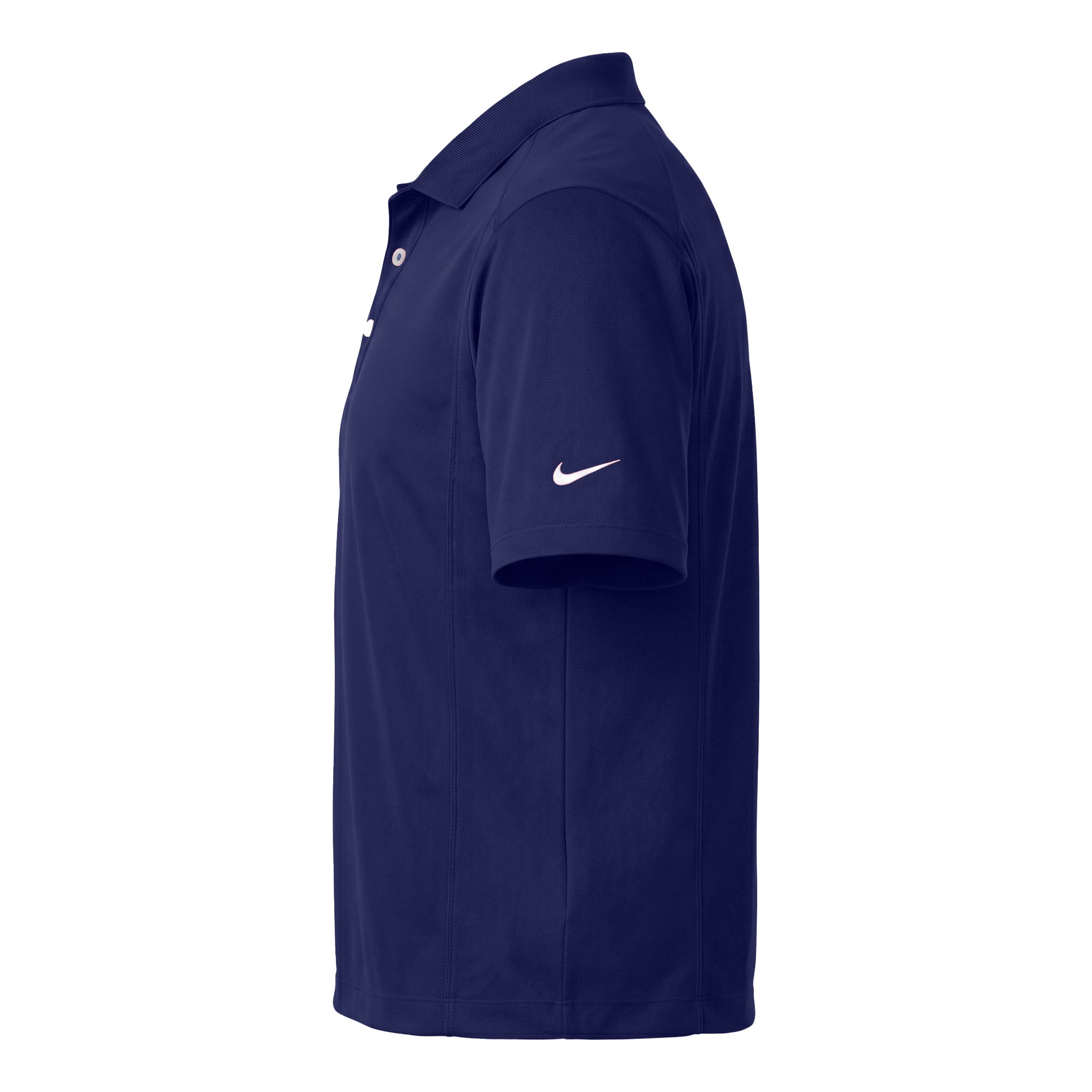 Nike 267020 custom polo in midnight navy, left side view