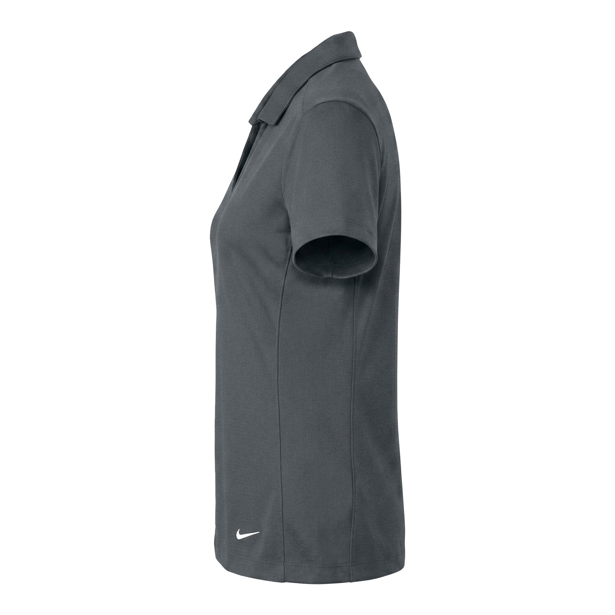 Nike 637165 custom polo in anthracite, left side view