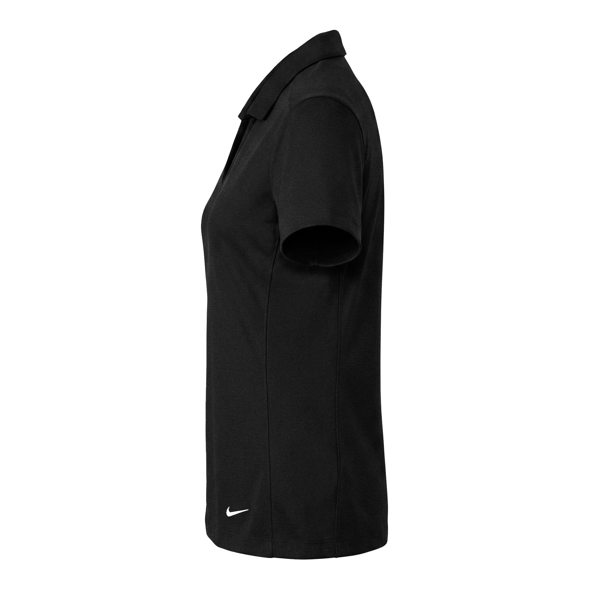 Nike 637165 custom polo in black, left side view