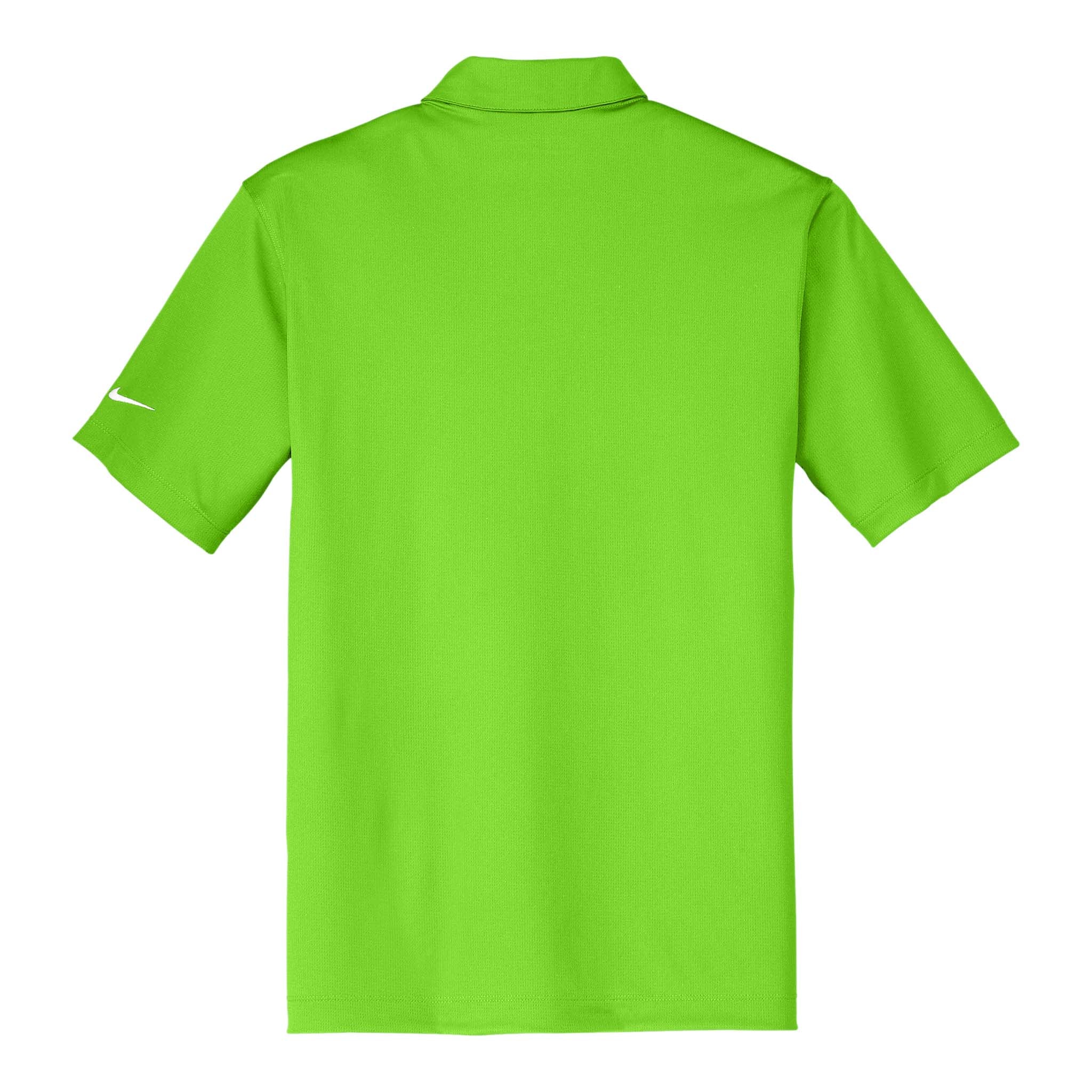 Nike 637167 custom polo in action green, back view