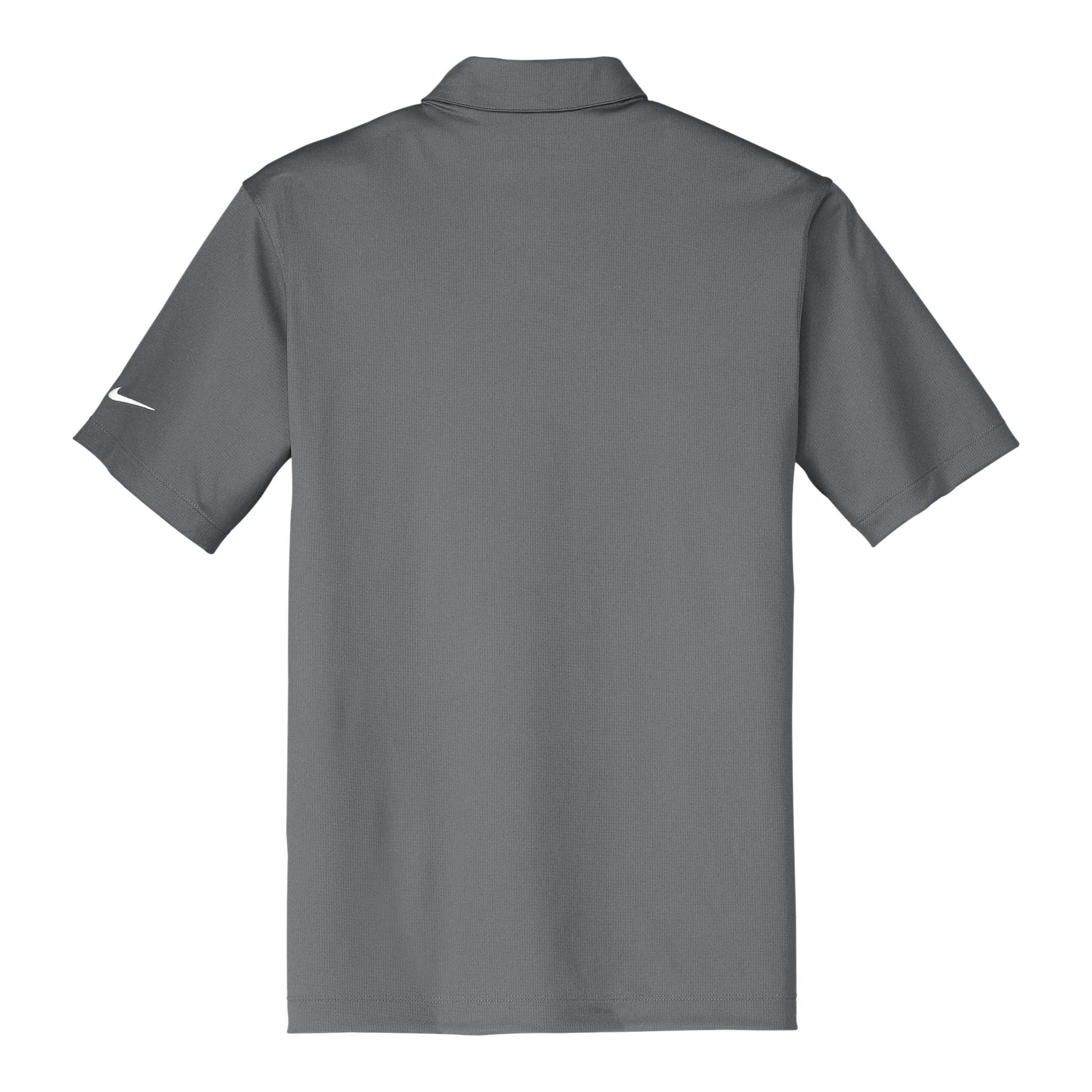Nike 637167 custom polo in anthracite, back view