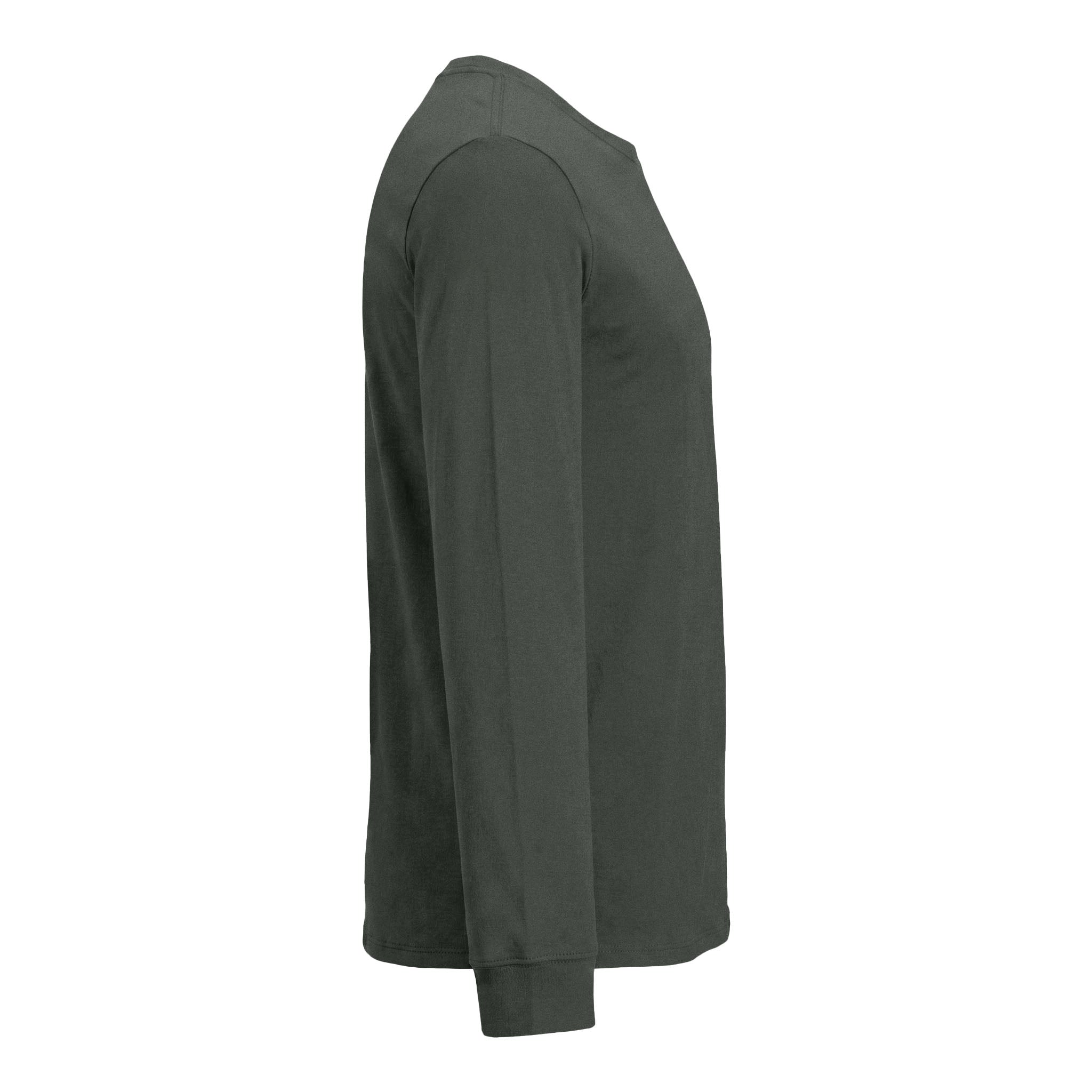 Nike NKBQ5230 custom long sleeve t-shirt in anthracite, right side view
