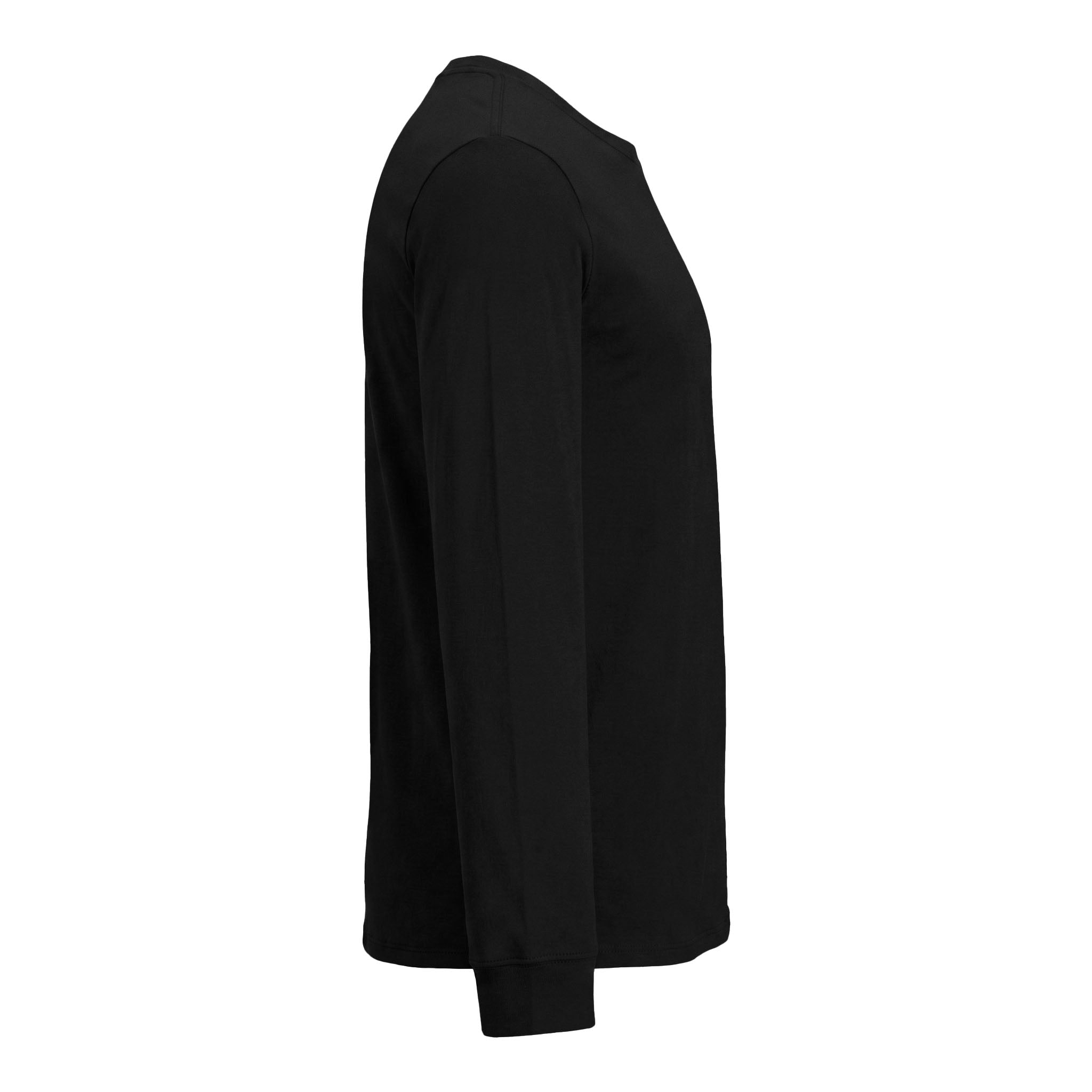 Nike NKBQ5230 custom long sleeve t-shirt in black, right side view