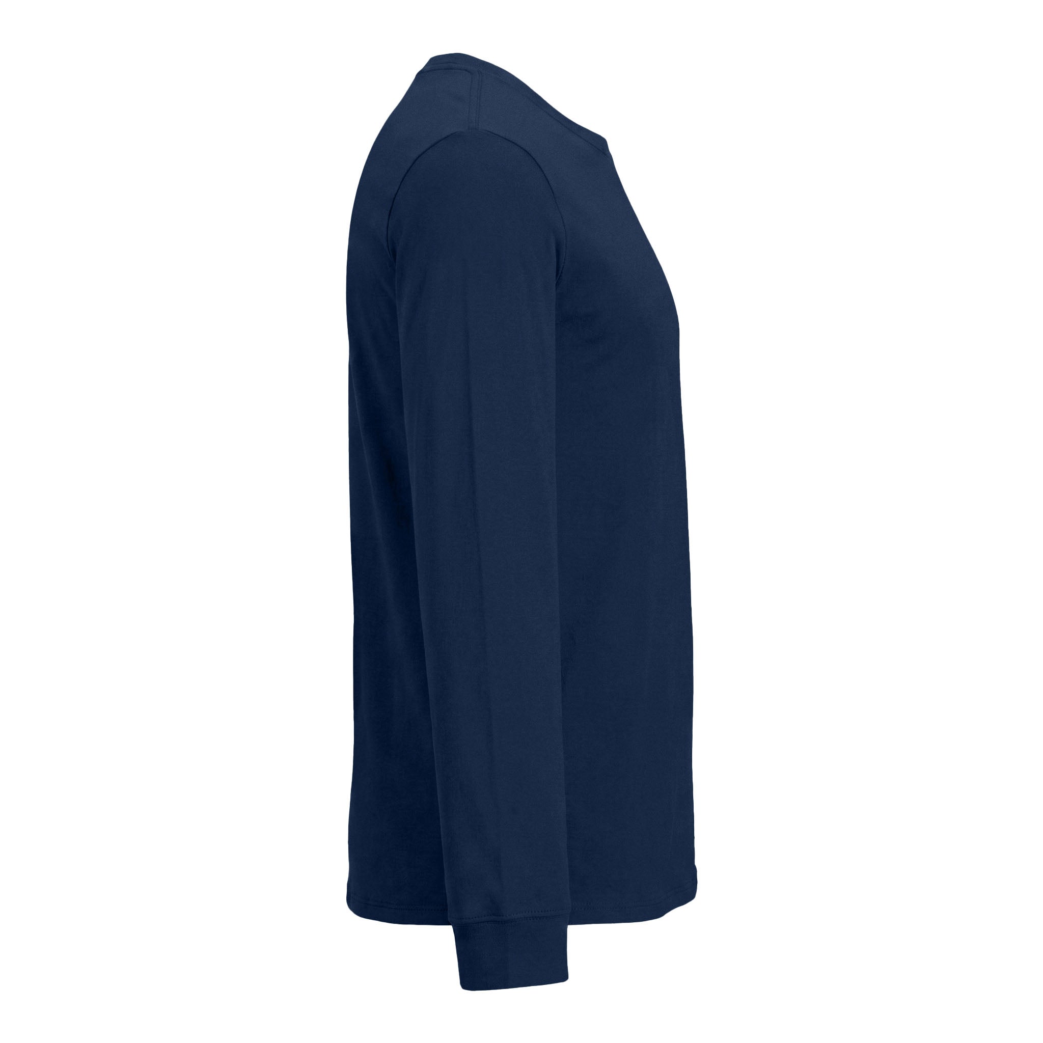 Nike NKBQ5230 custom long sleeve t-shirt in college navy, right side view