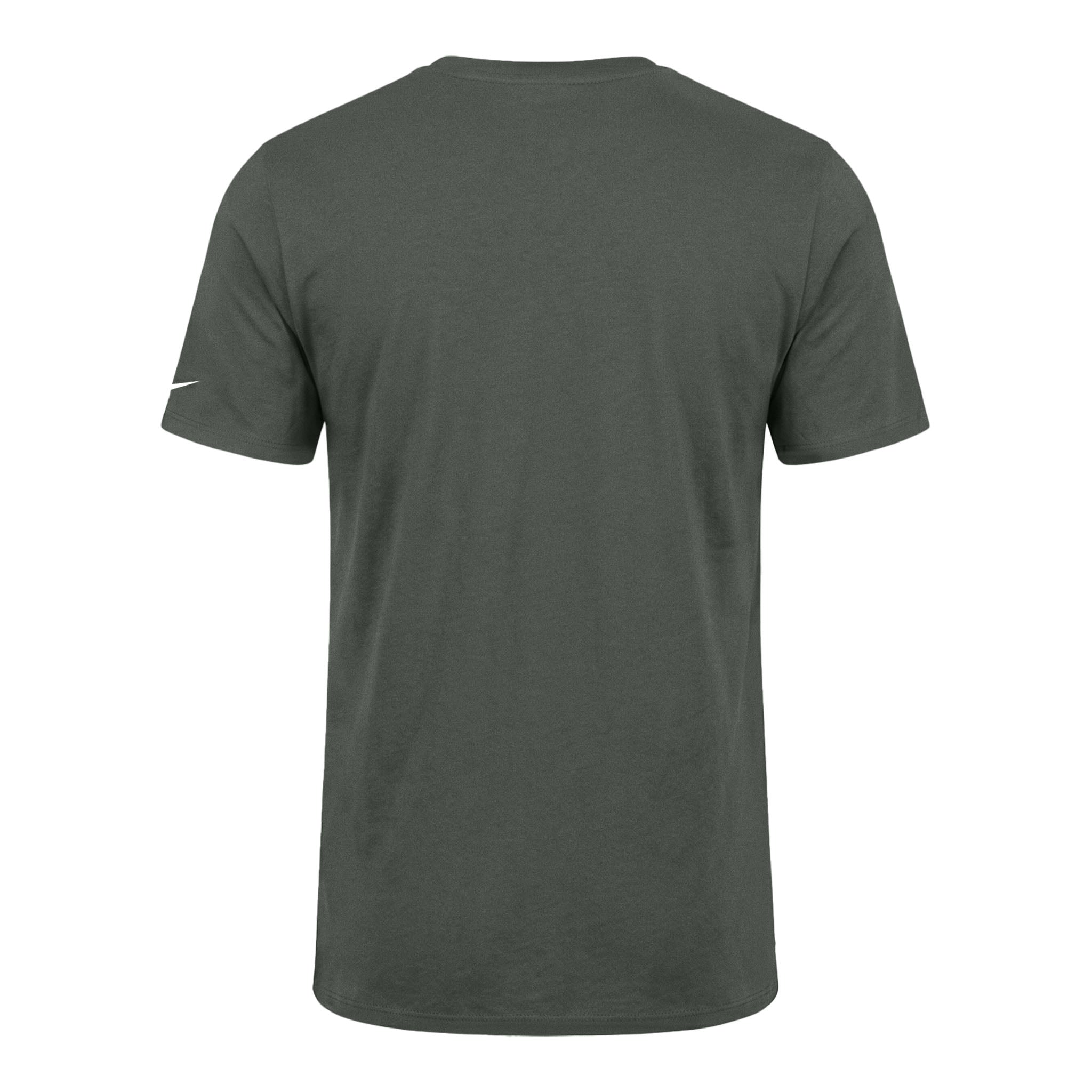 Nike NKBQ5231 custom short sleeve t-shirt in anthracite, back view