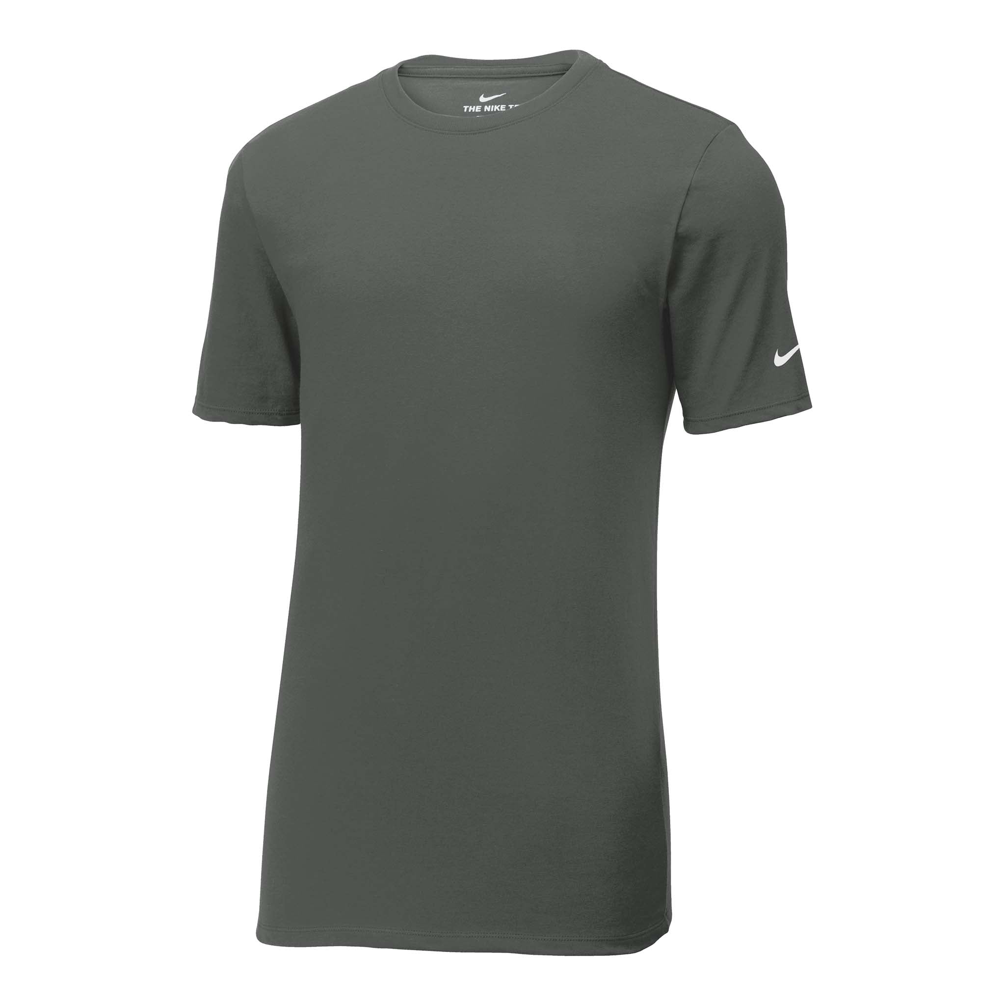 Nike NKBQ5231 custom short sleeve t-shirt in anthracite, front view