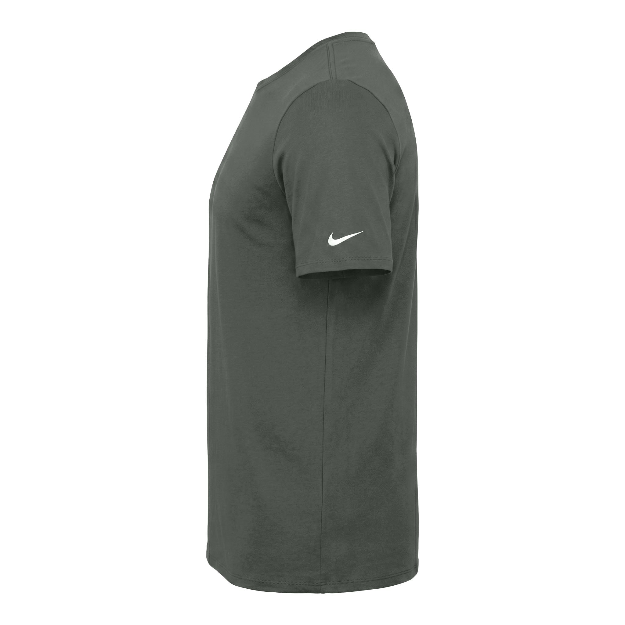 Nike NKBQ5231 custom short sleeve t-shirt in anthracite, left side view