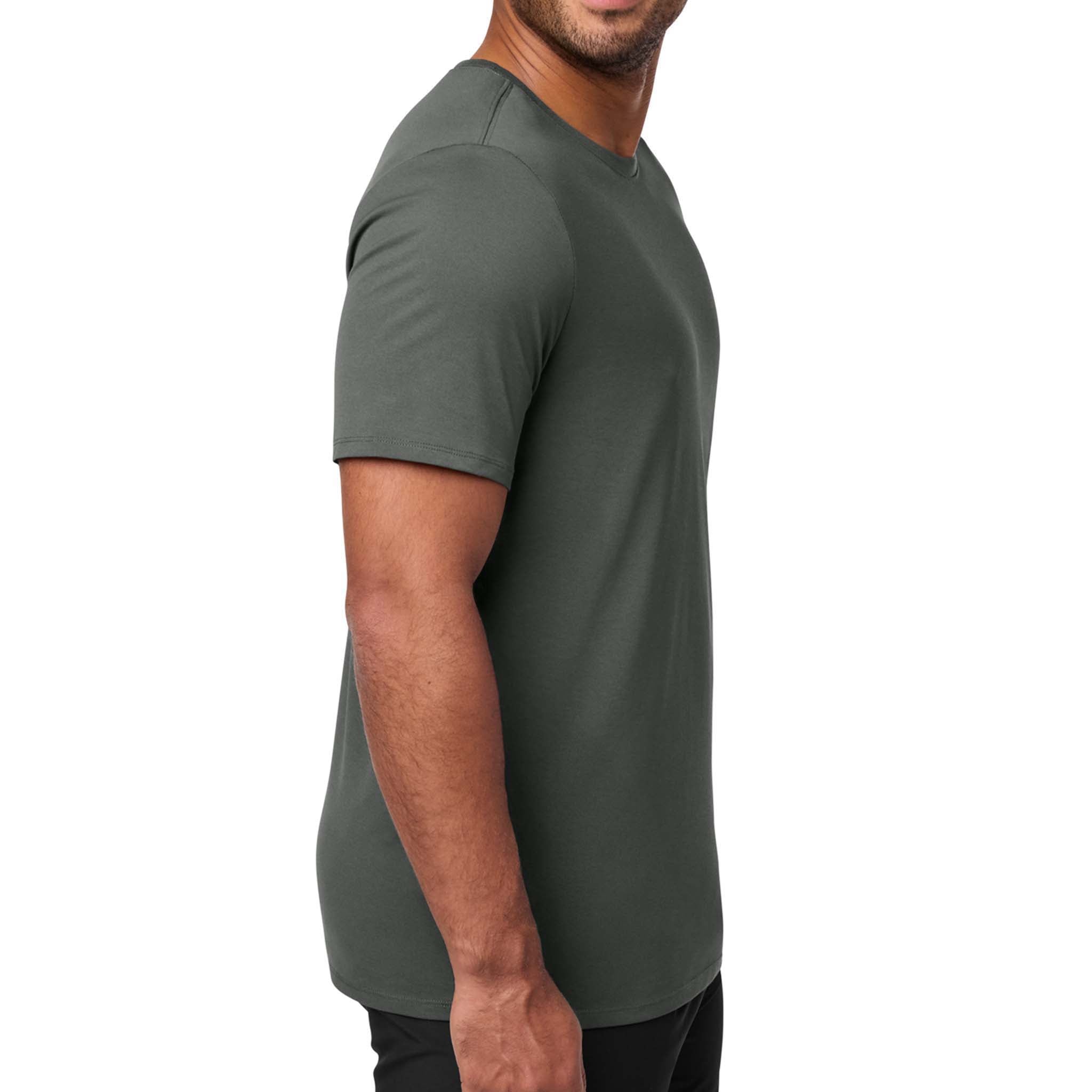 Nike NKBQ5231 custom short sleeve t-shirt in anthracite, right side view