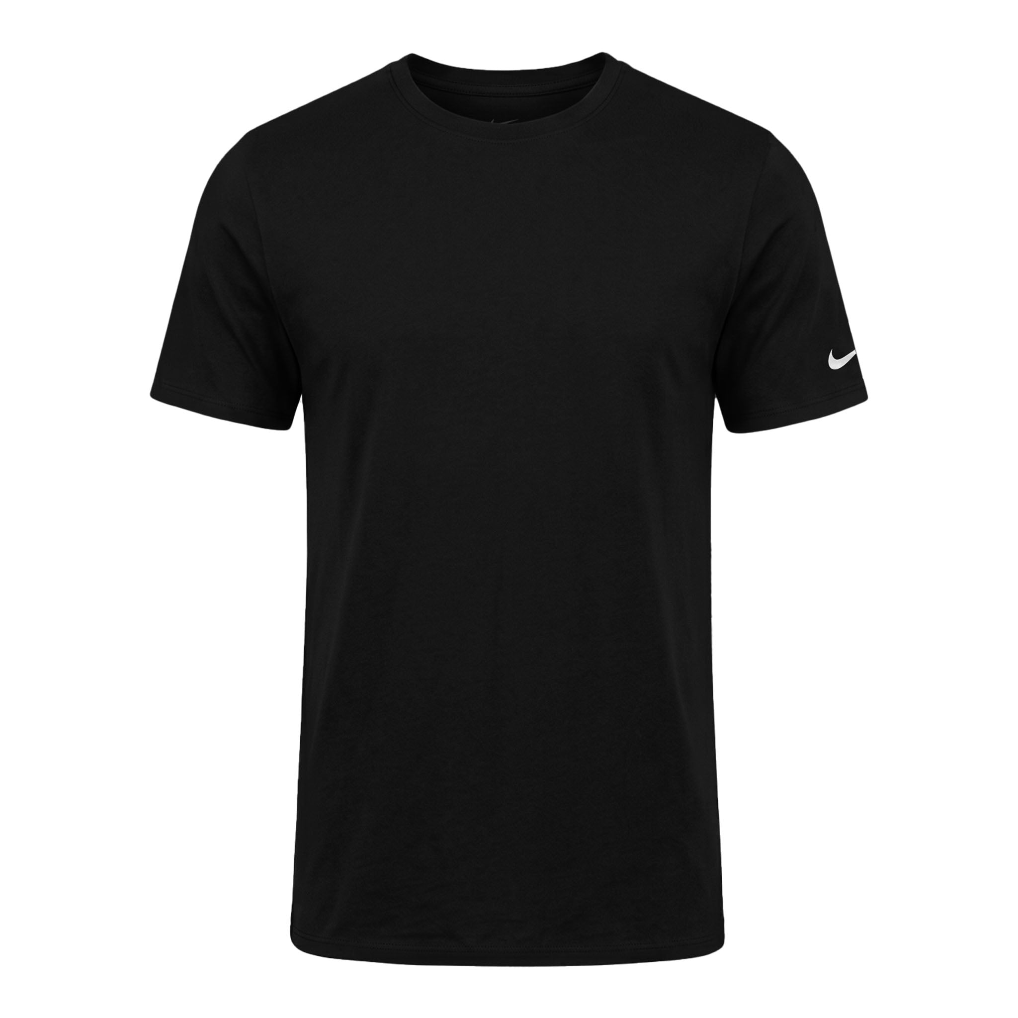 Nike NKBQ5231 custom short sleeve t-shirt in black, front view