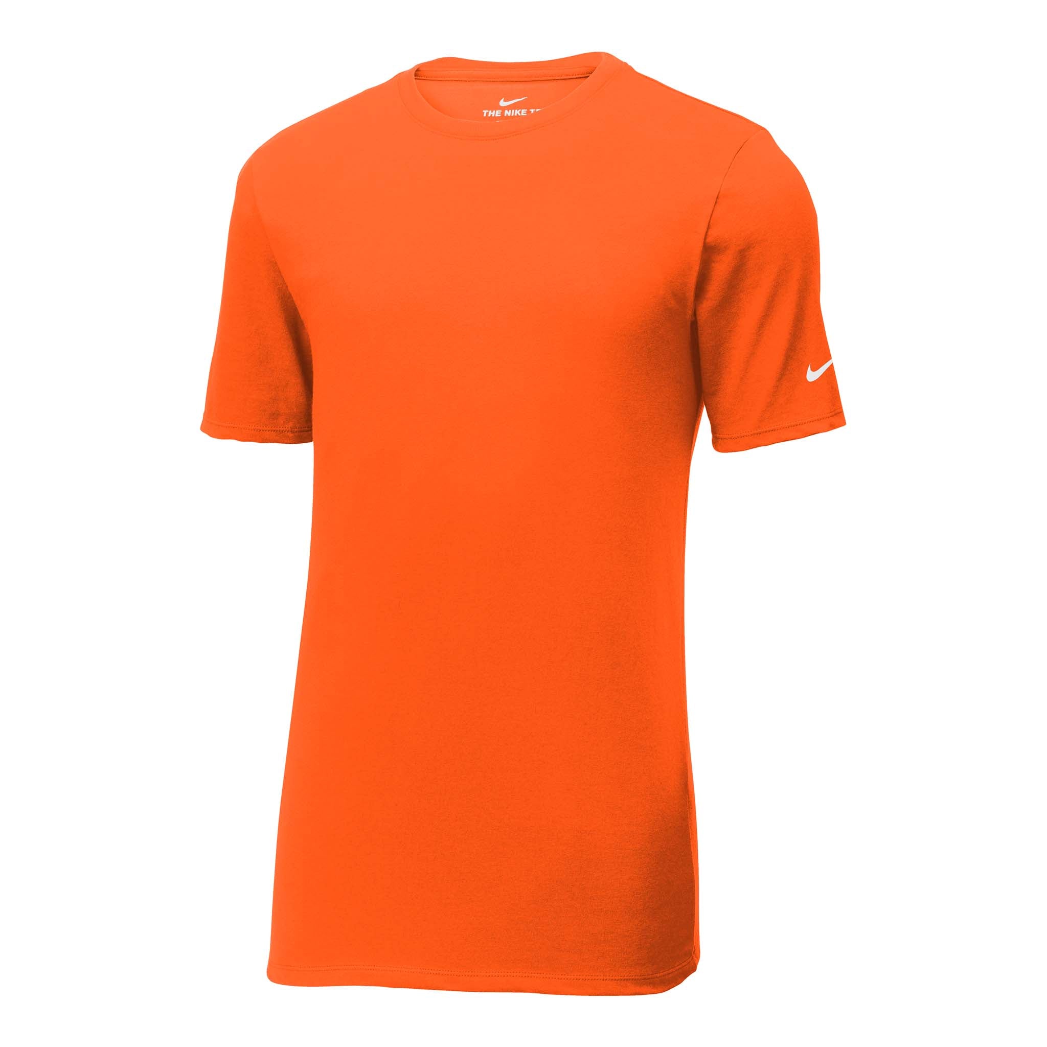 Nike NKBQ5231 custom short sleeve t-shirt in brilliant orange, front view