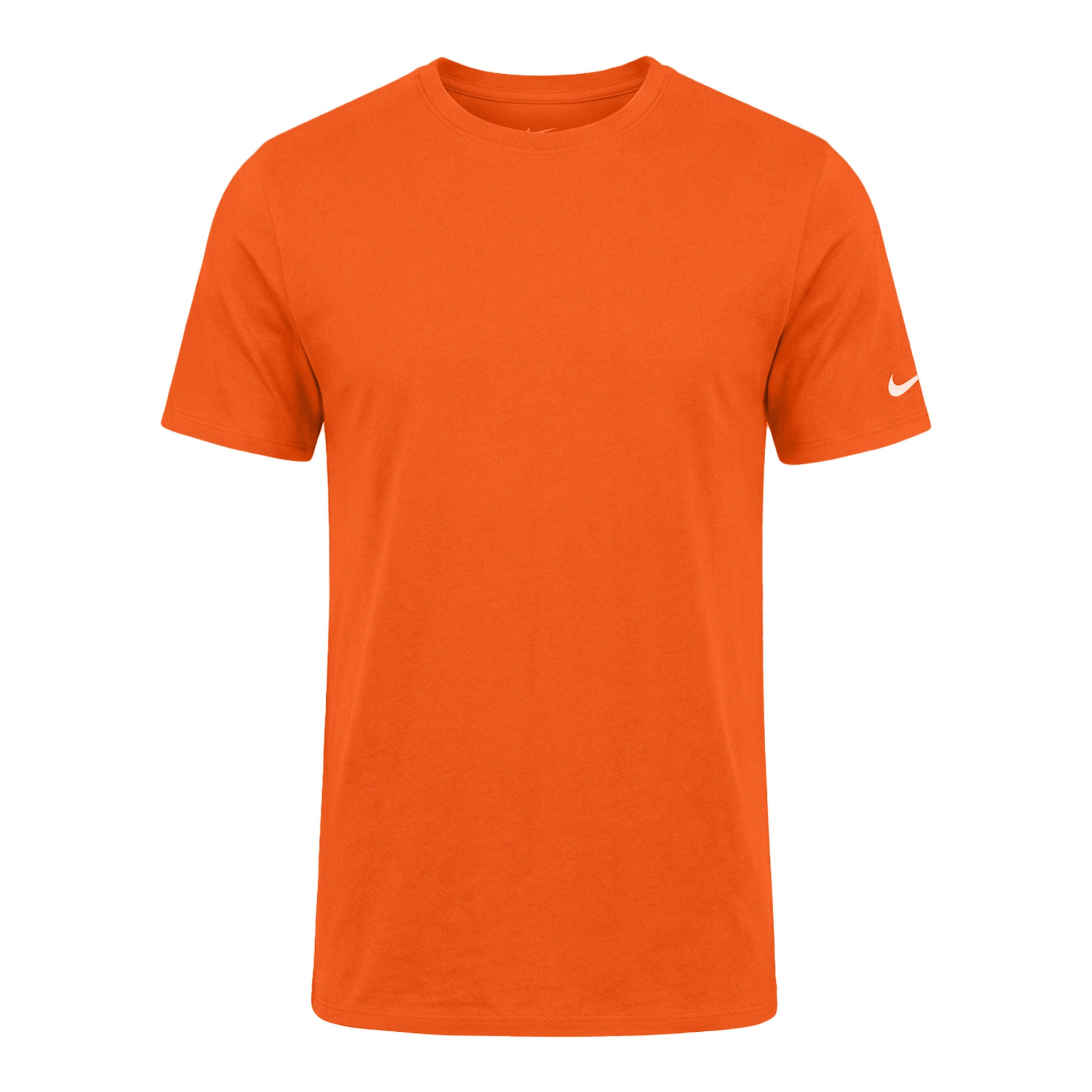 Nike NKBQ5231 custom short sleeve t-shirt in brilliant orange, front view