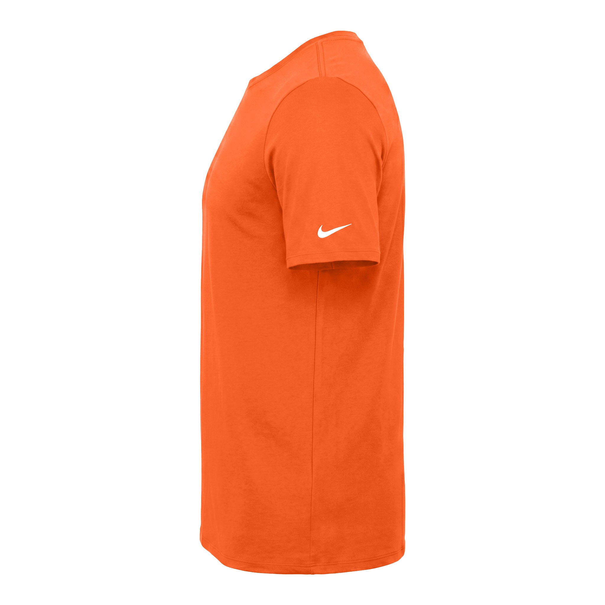 Nike NKBQ5231 custom short sleeve t-shirt in brilliant orange, left side view