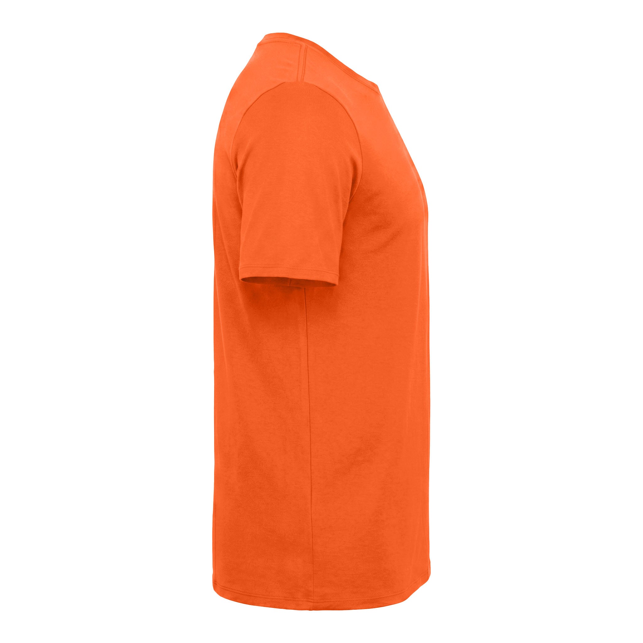 Nike NKBQ5231 custom short sleeve t-shirt in brilliant orange, right side view