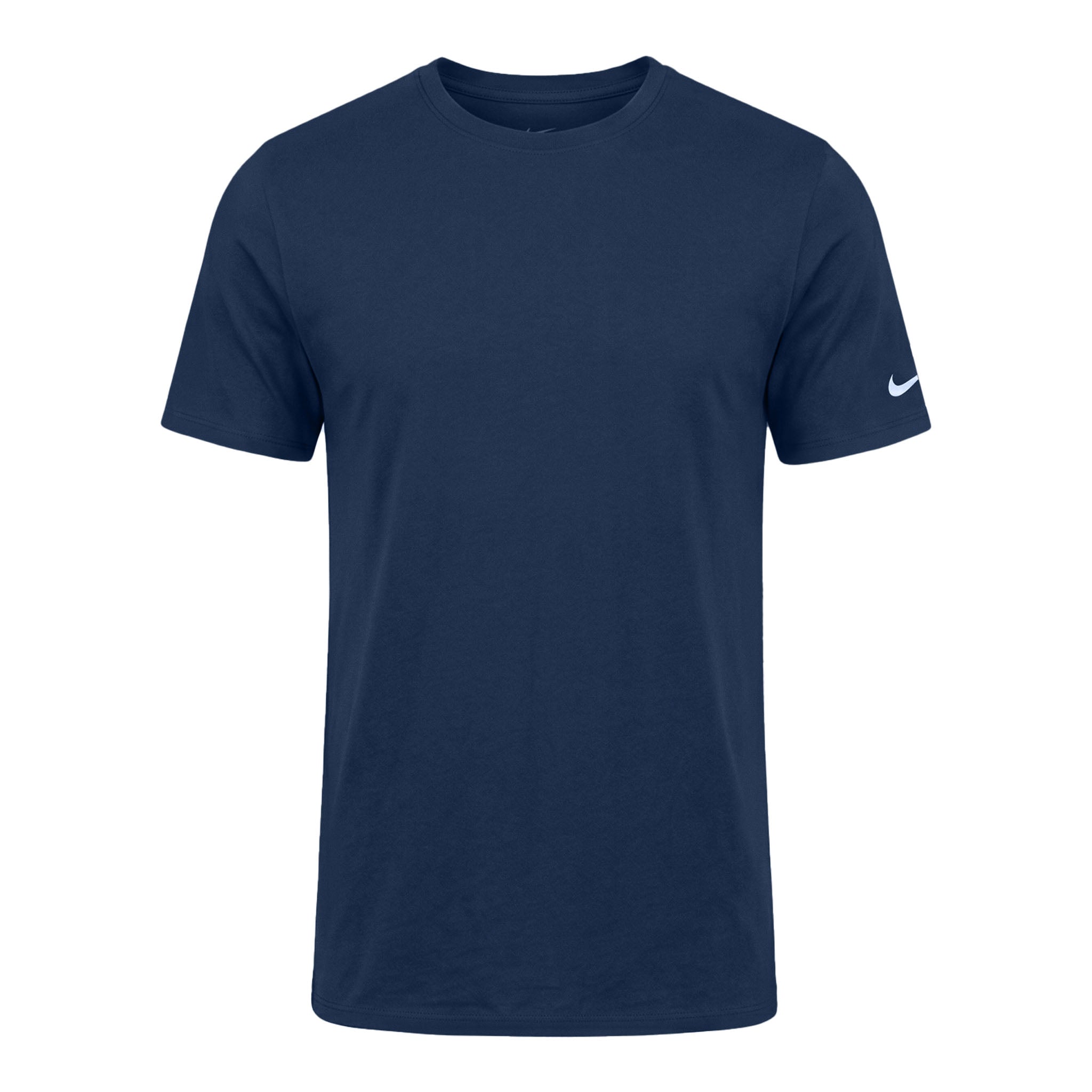 Nike NKBQ5231 custom short sleeve t-shirt in college navy, front view
