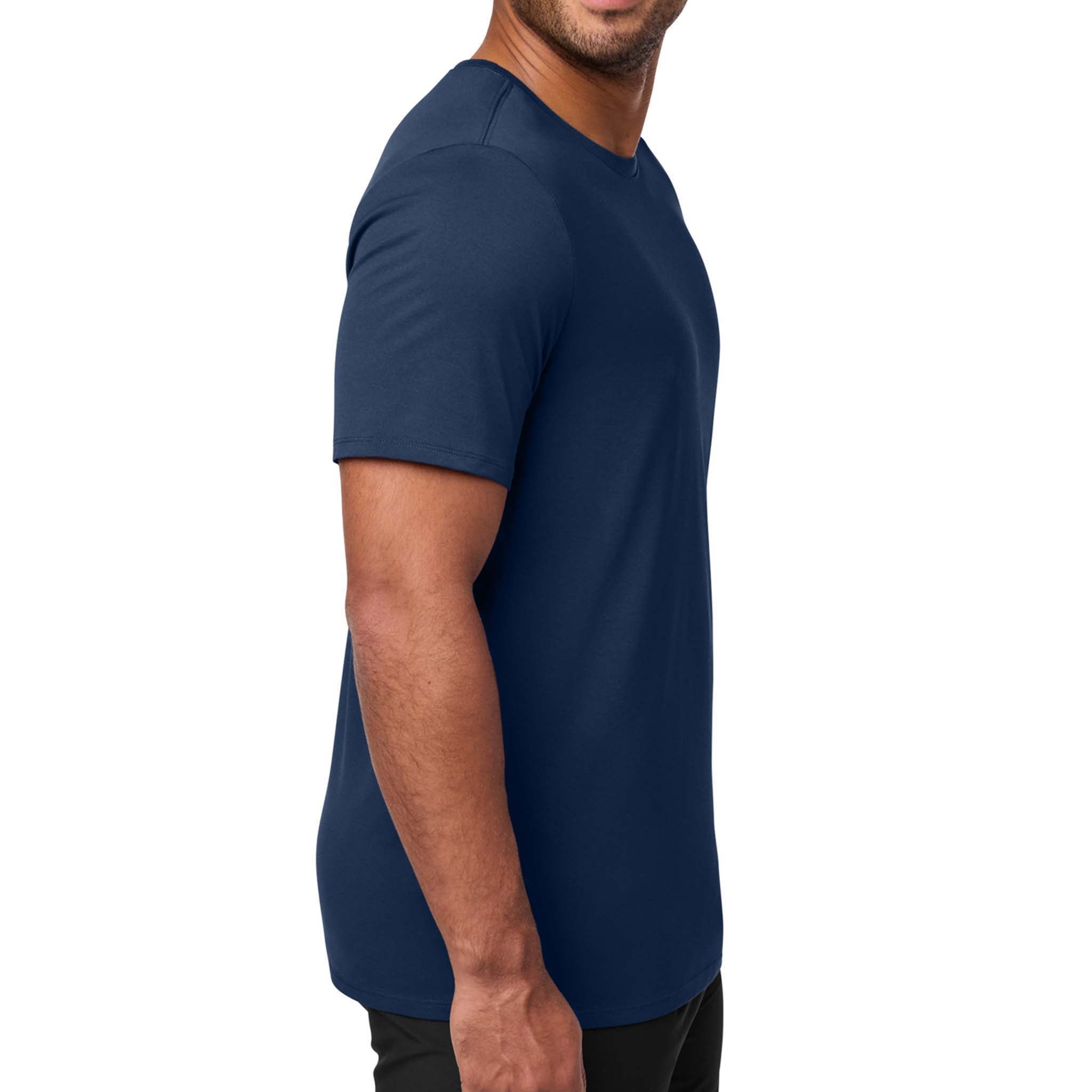 Nike NKBQ5231 custom short sleeve t-shirt in college navy, right side view