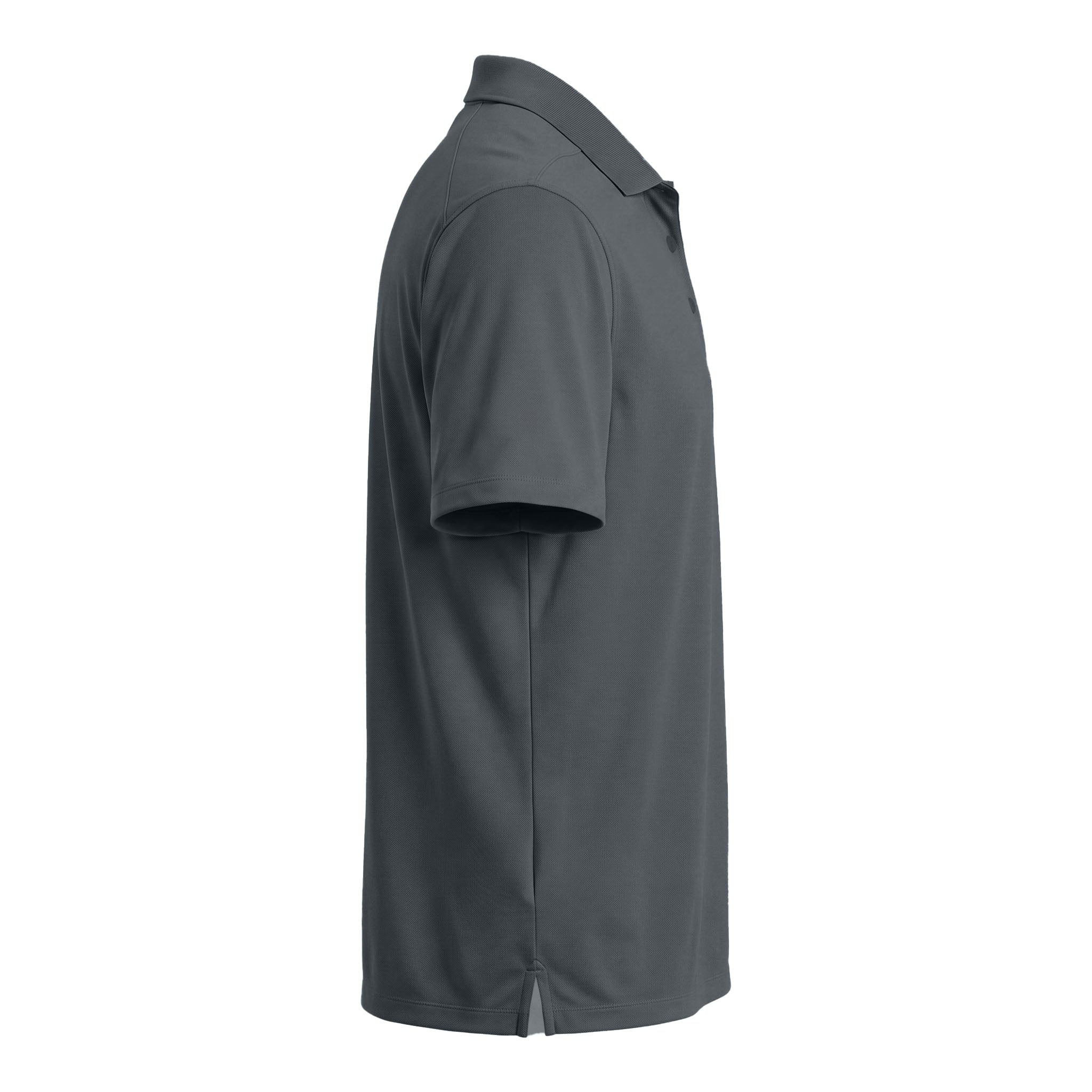Nike NKDC1963 custom polo in anthracite, right side view