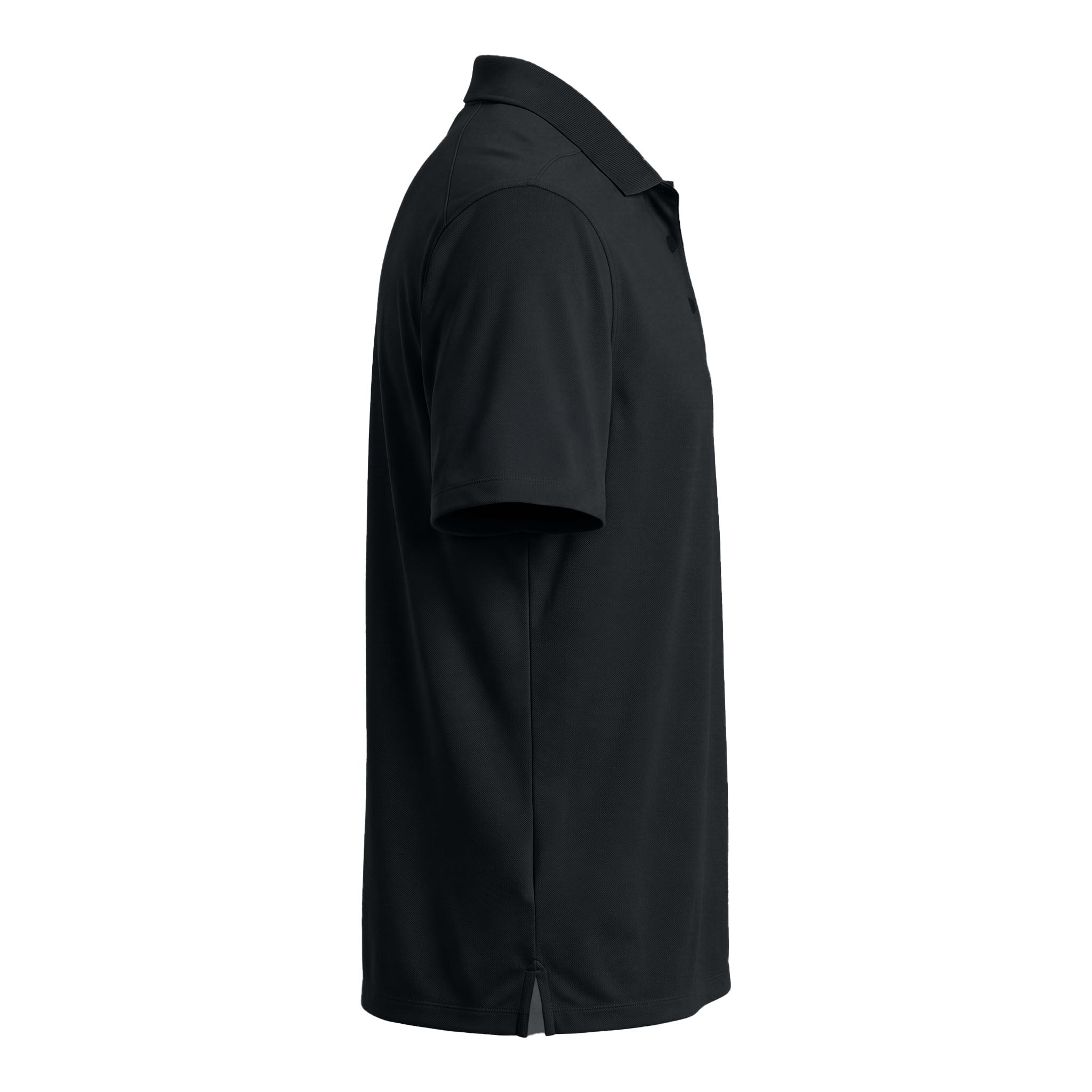 Nike NKDC1963 custom polo in black, right side view