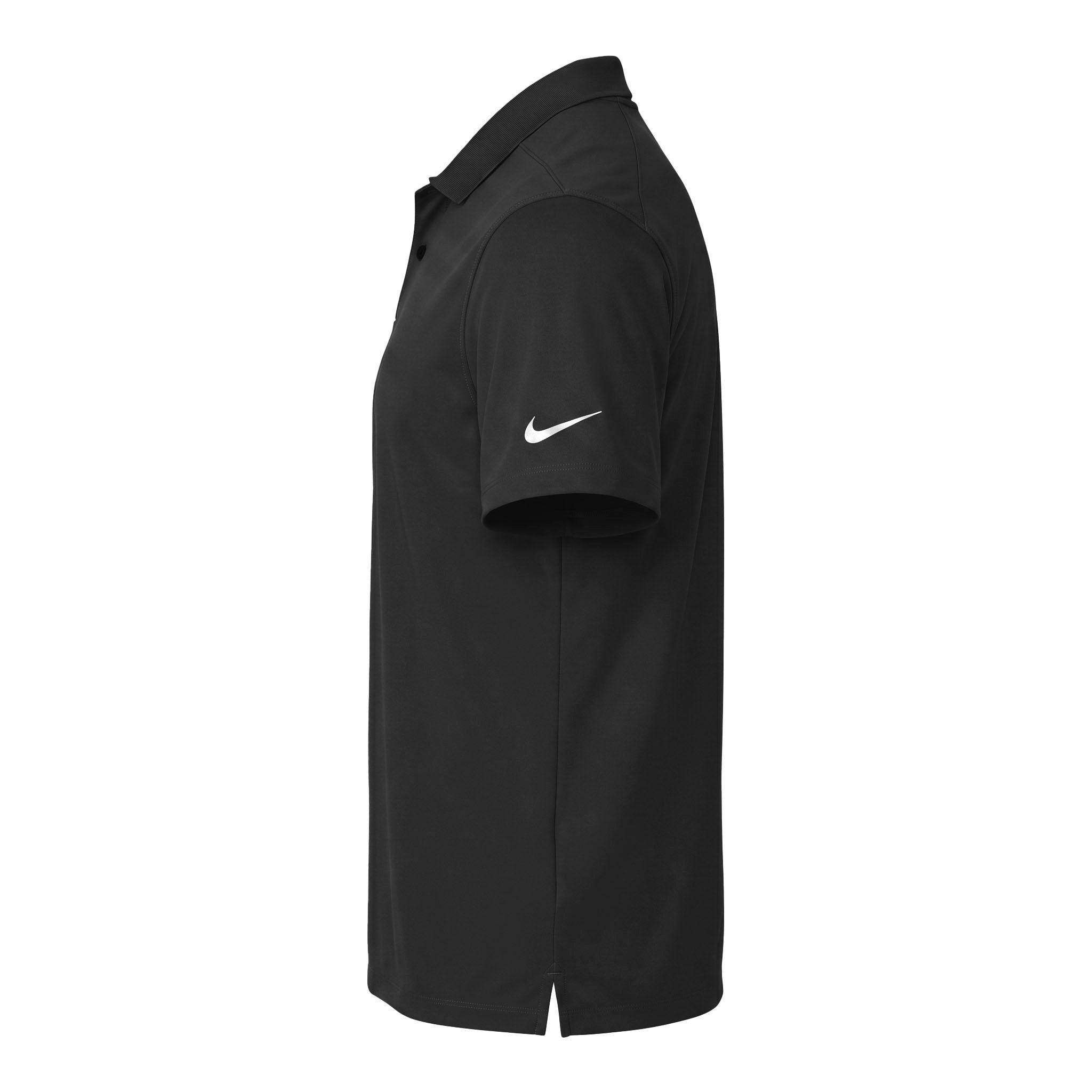 Nike NKDX6684 custom polo in black, left side view