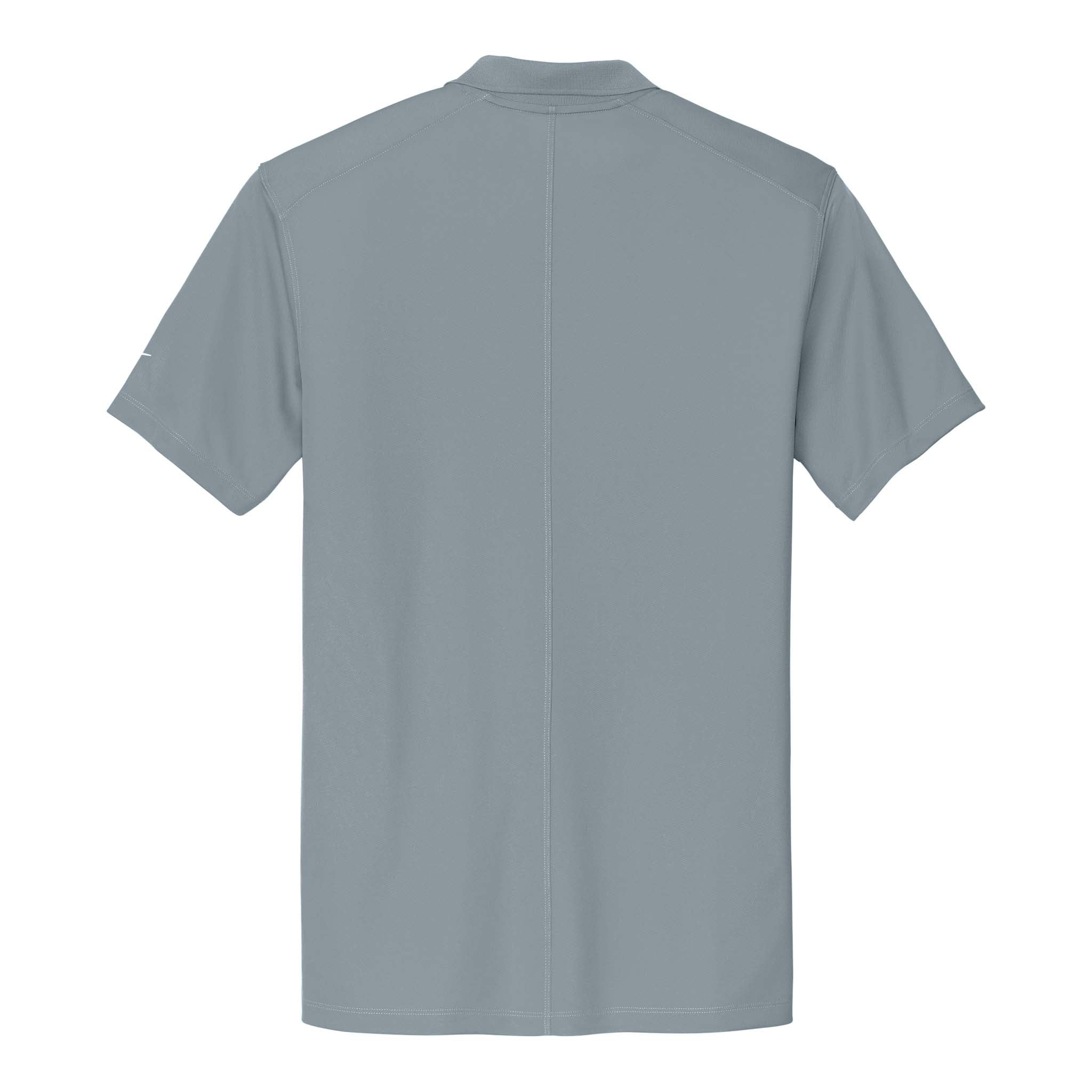 Nike NKDX6684 custom polo in cool grey, back view