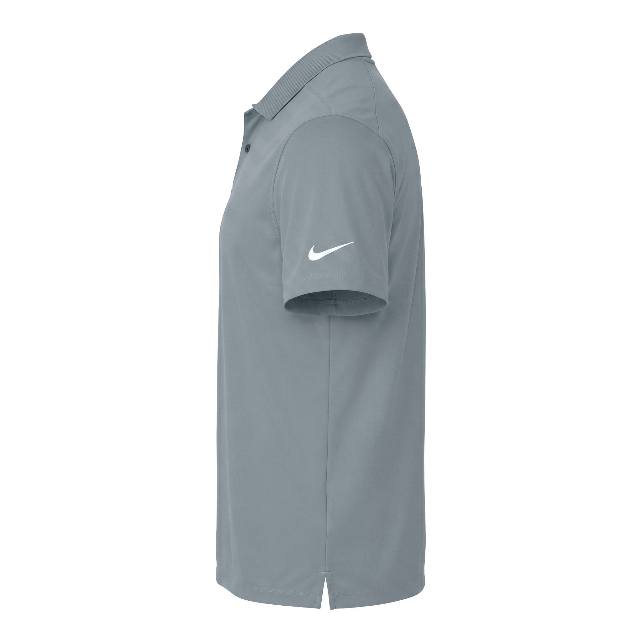 Nike NKDX6684 custom polo in cool grey, left side view