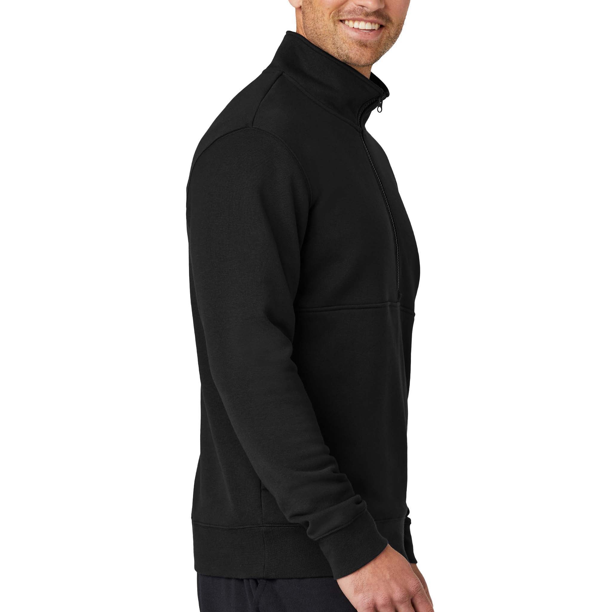Nike NKDX6718 custom quarter-zip in black, right side view