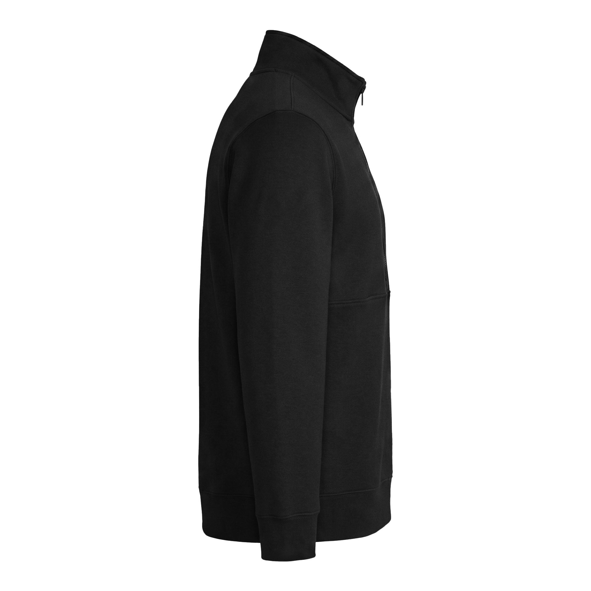 Nike NKDX6718 custom quarter-zip in black, right side view