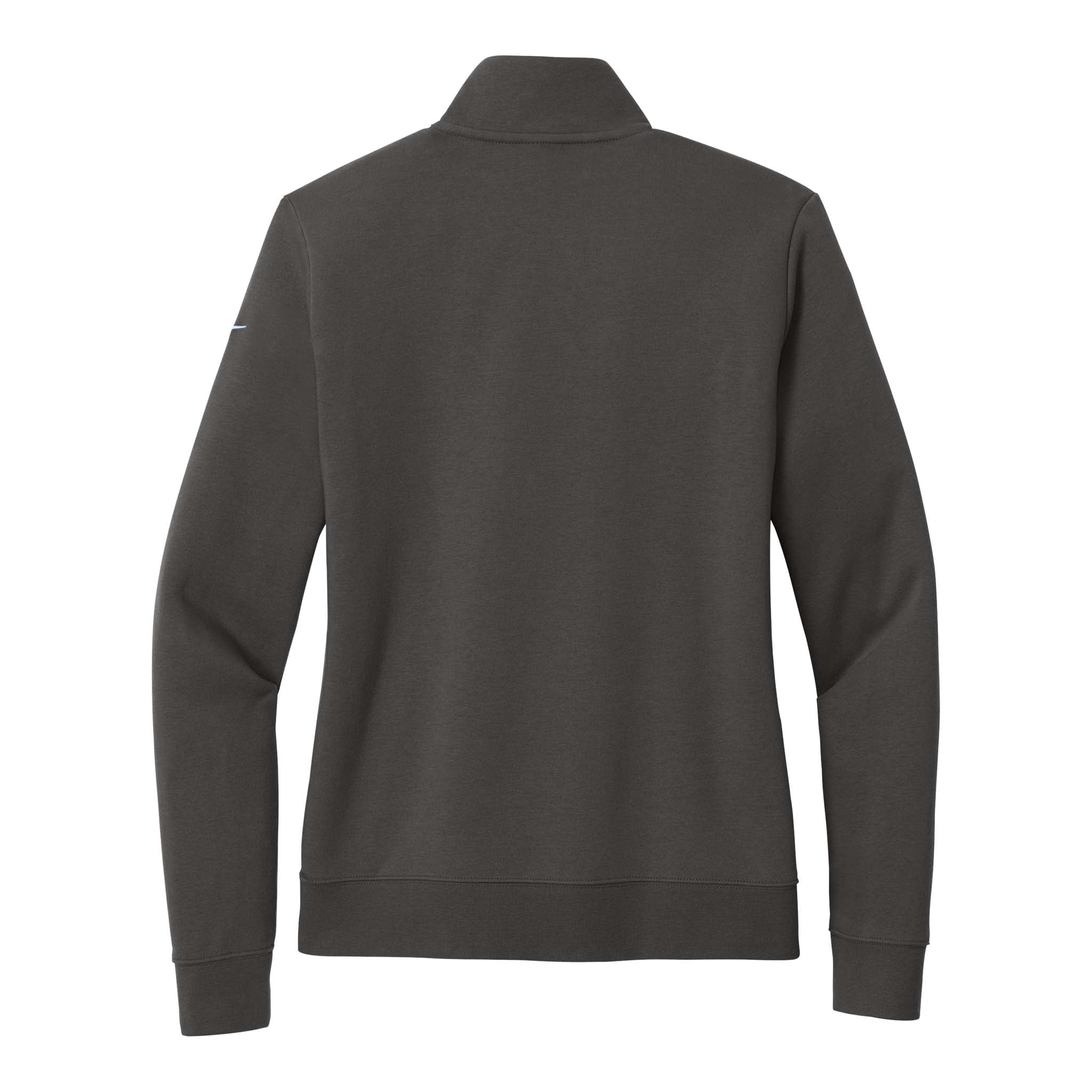 Nike NKDX6720 custom quarter-zip in anthracite, back view