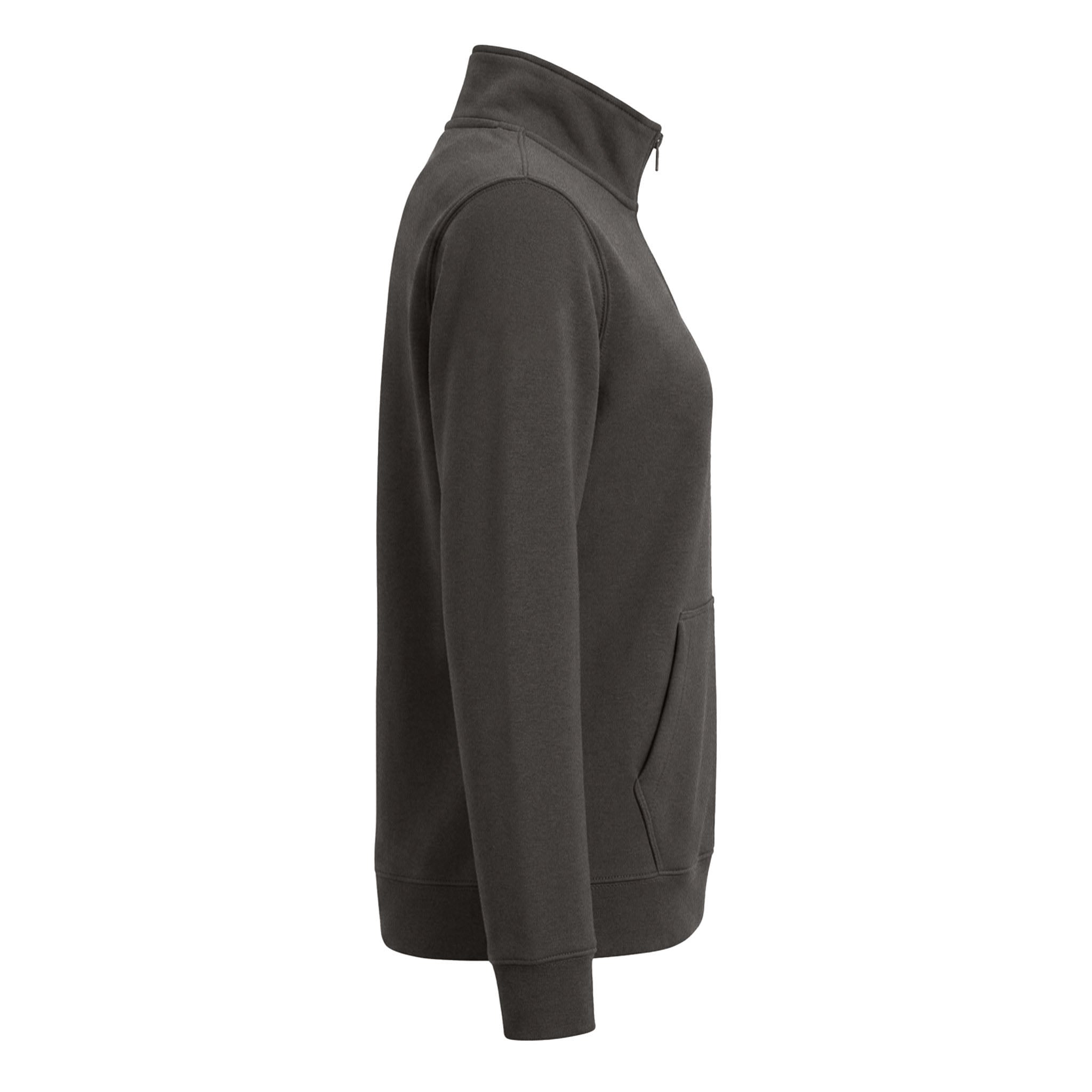 Nike NKDX6720 custom quarter-zip in anthracite, right side view