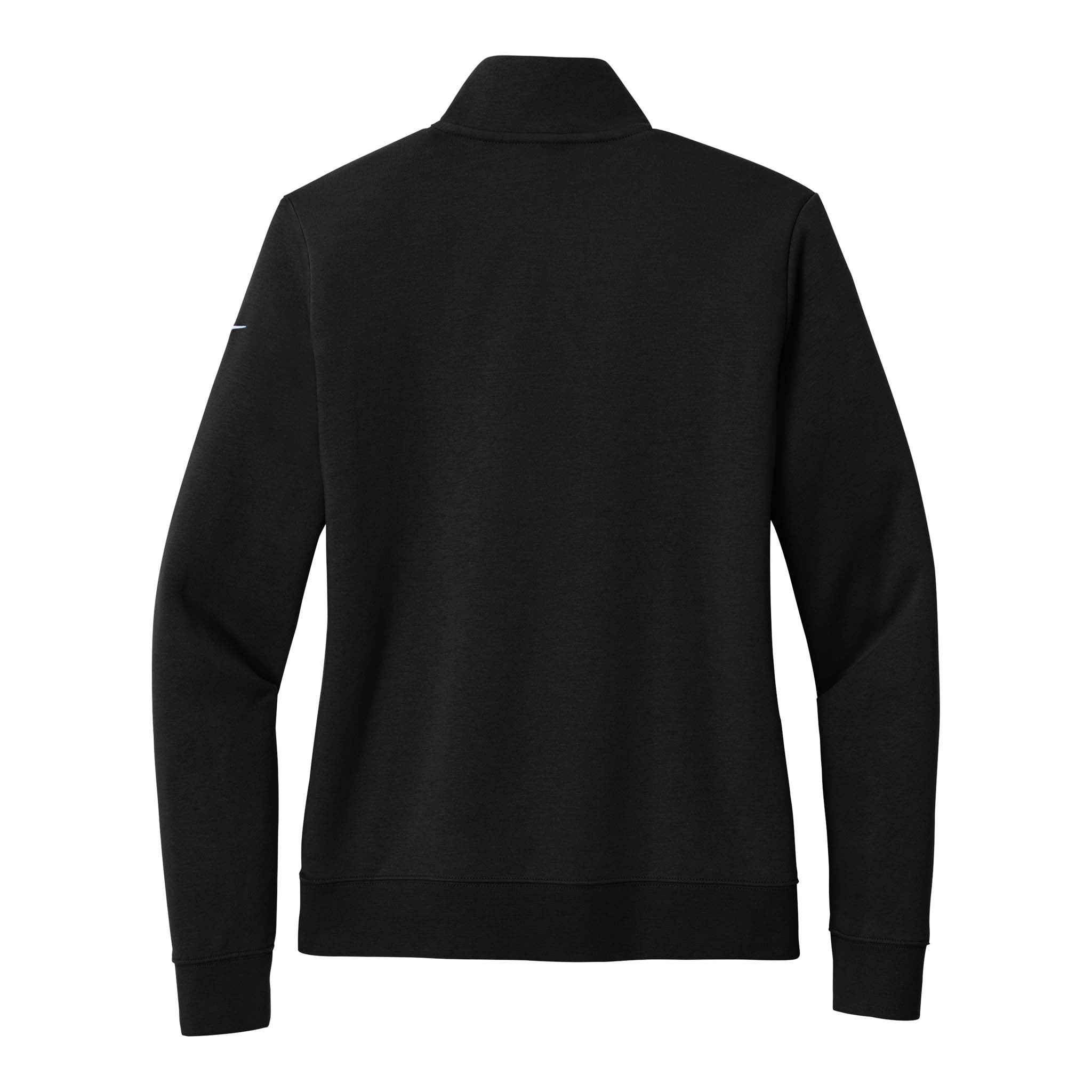 Nike NKDX6720 custom quarter-zip in black, back view