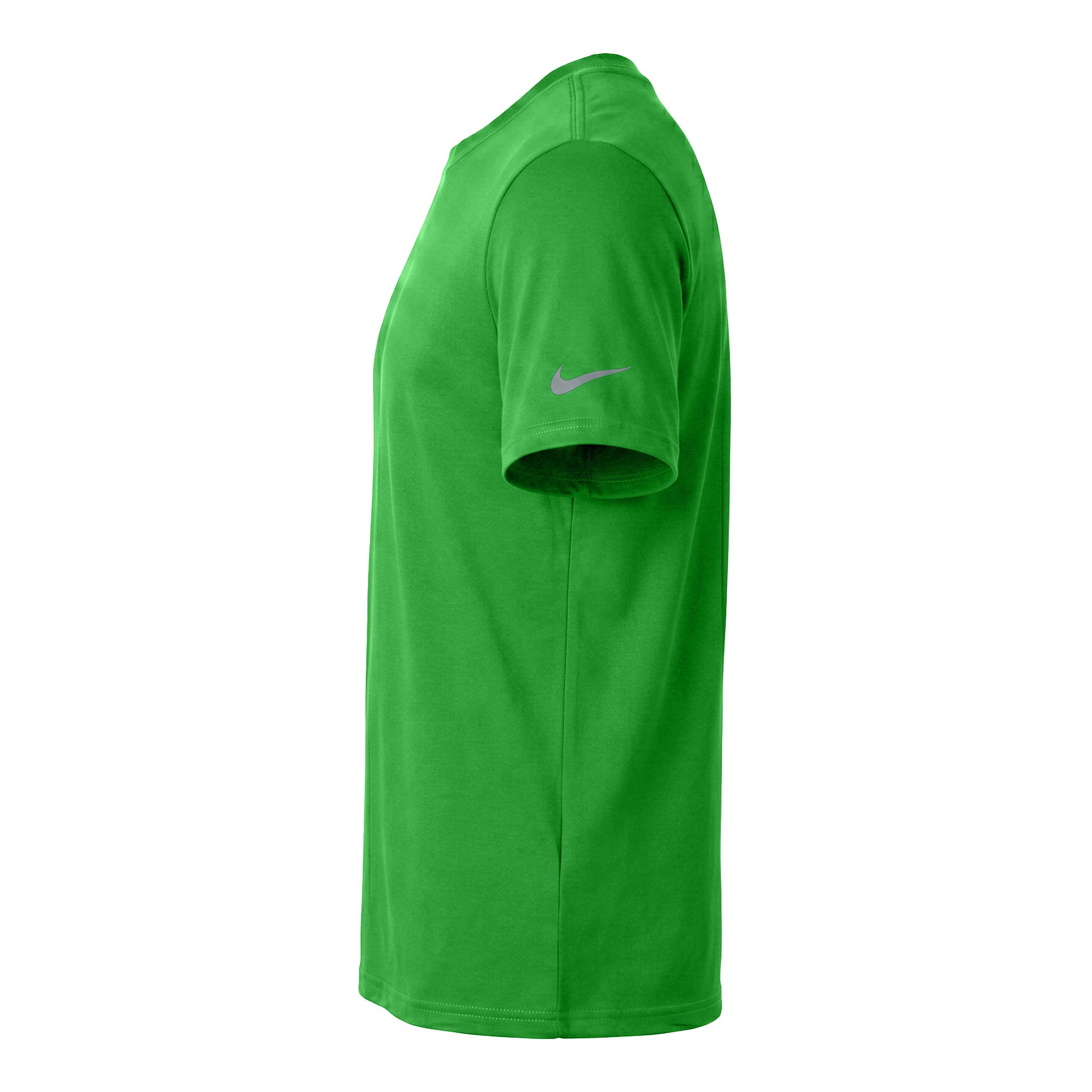 Nike NKDX8730 custom short sleeve t-shirt in apple green, left side view