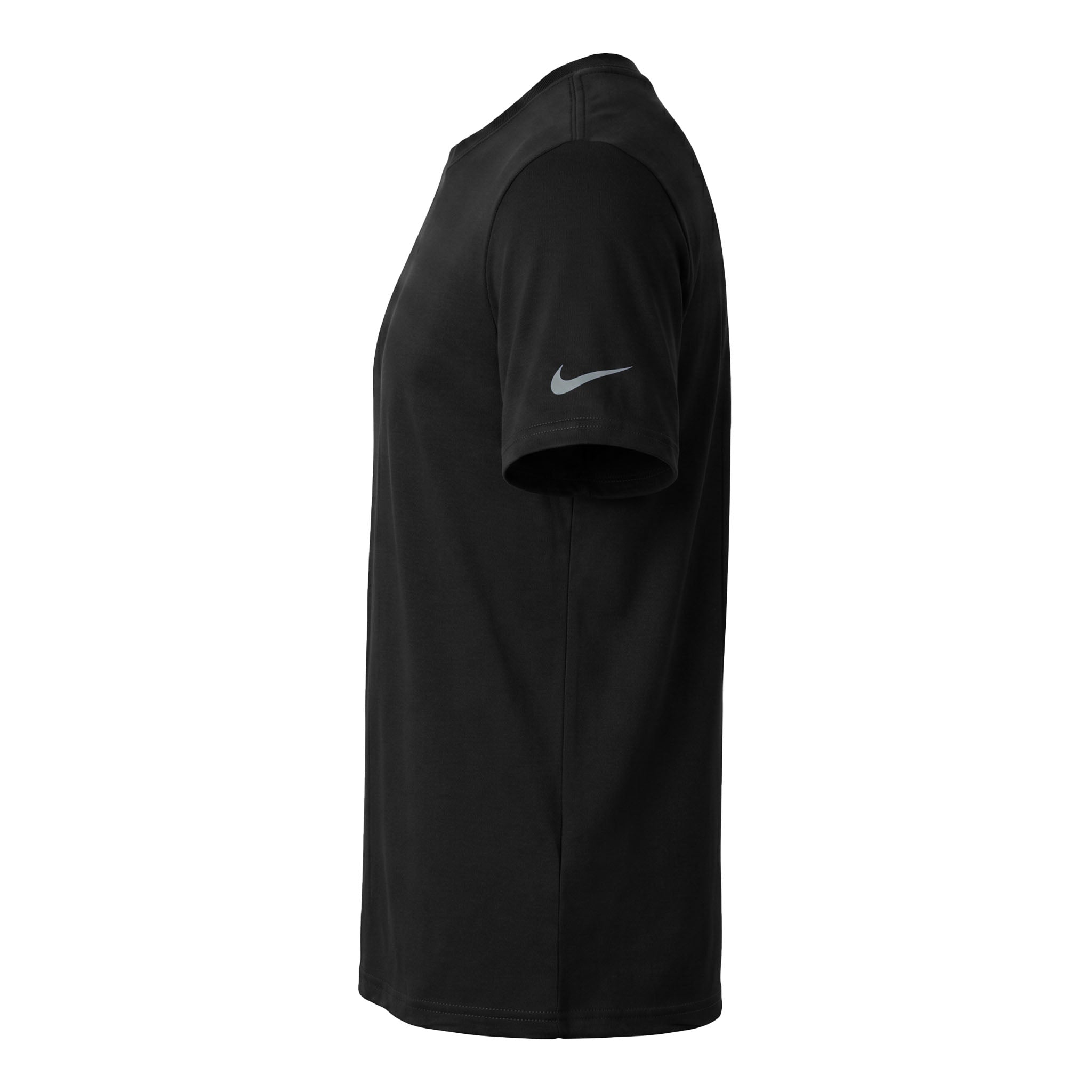 Nike NKDX8730 custom short sleeve t-shirt in black, left side view