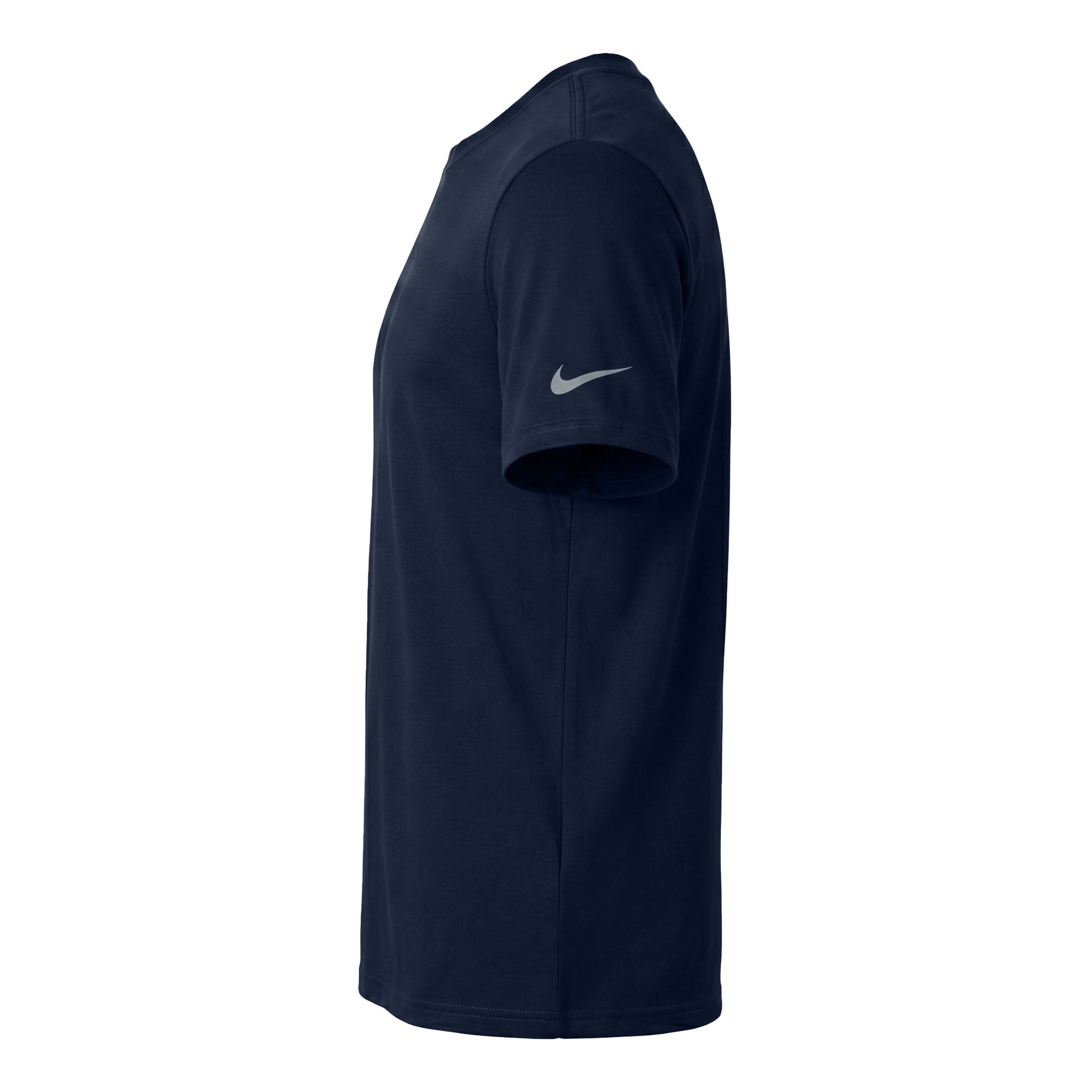 Nike NKDX8730 custom short sleeve t-shirt in college navy, left side view