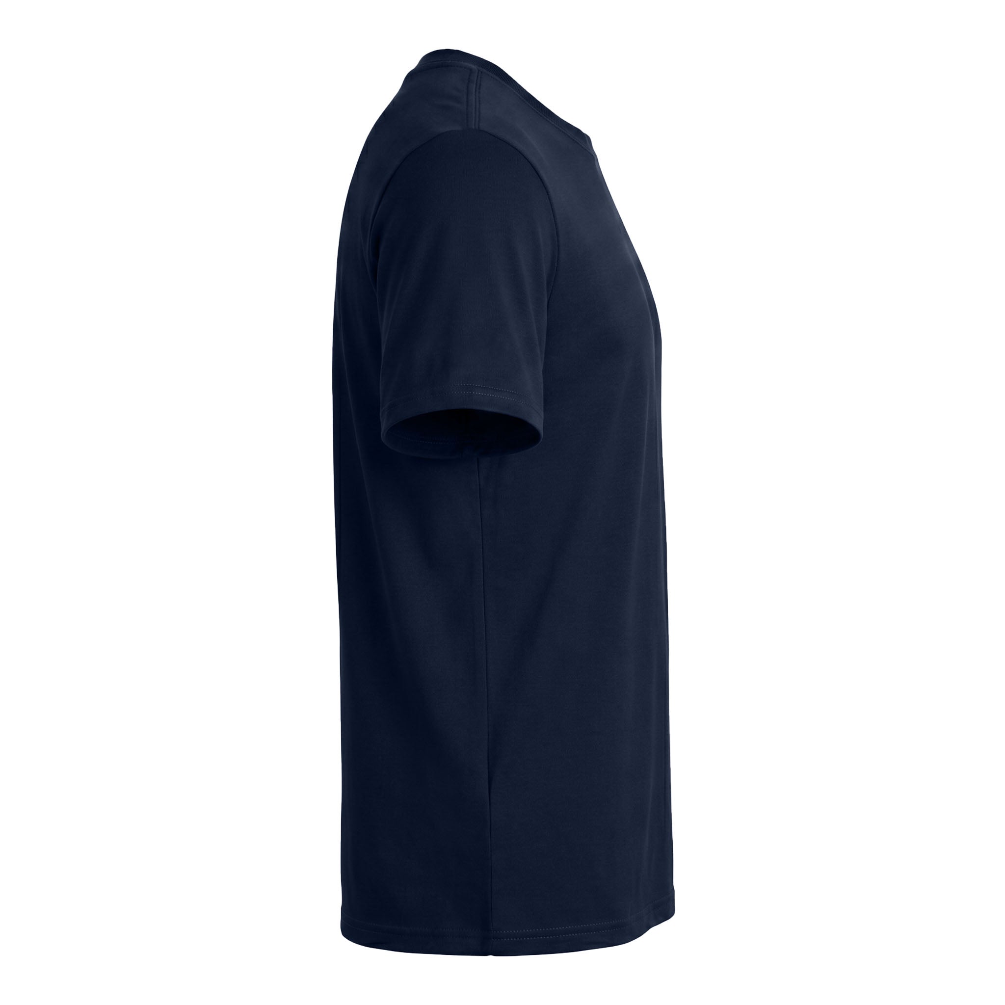 Nike NKDX8730 custom short sleeve t-shirt in college navy, right side view