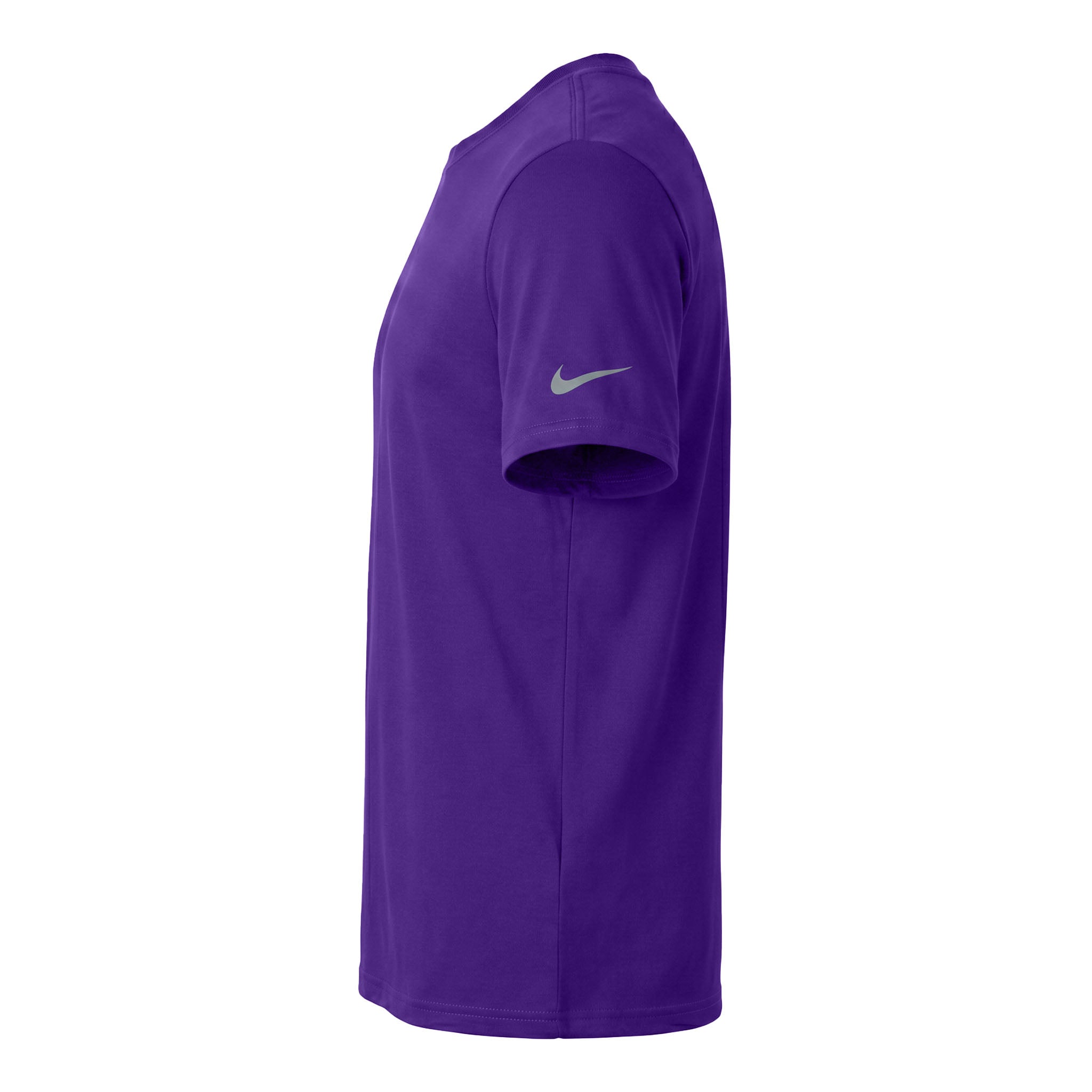 Nike NKDX8730 custom short sleeve t-shirt in court purple, left side view