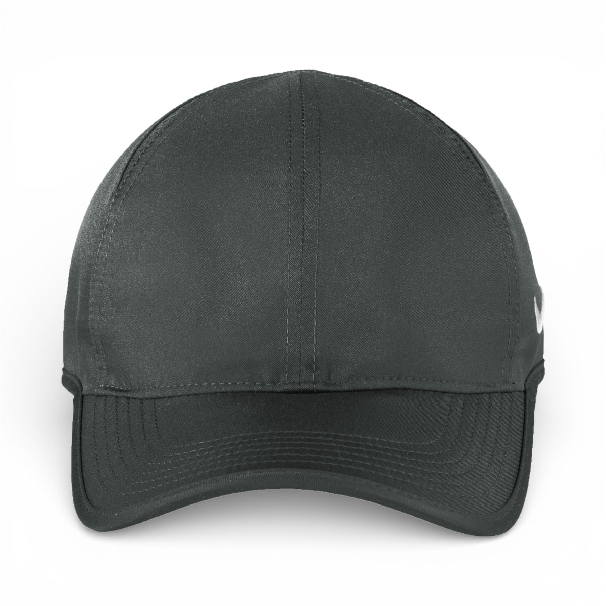 Front view of Nike NKFB5666 custom hat in anthracite