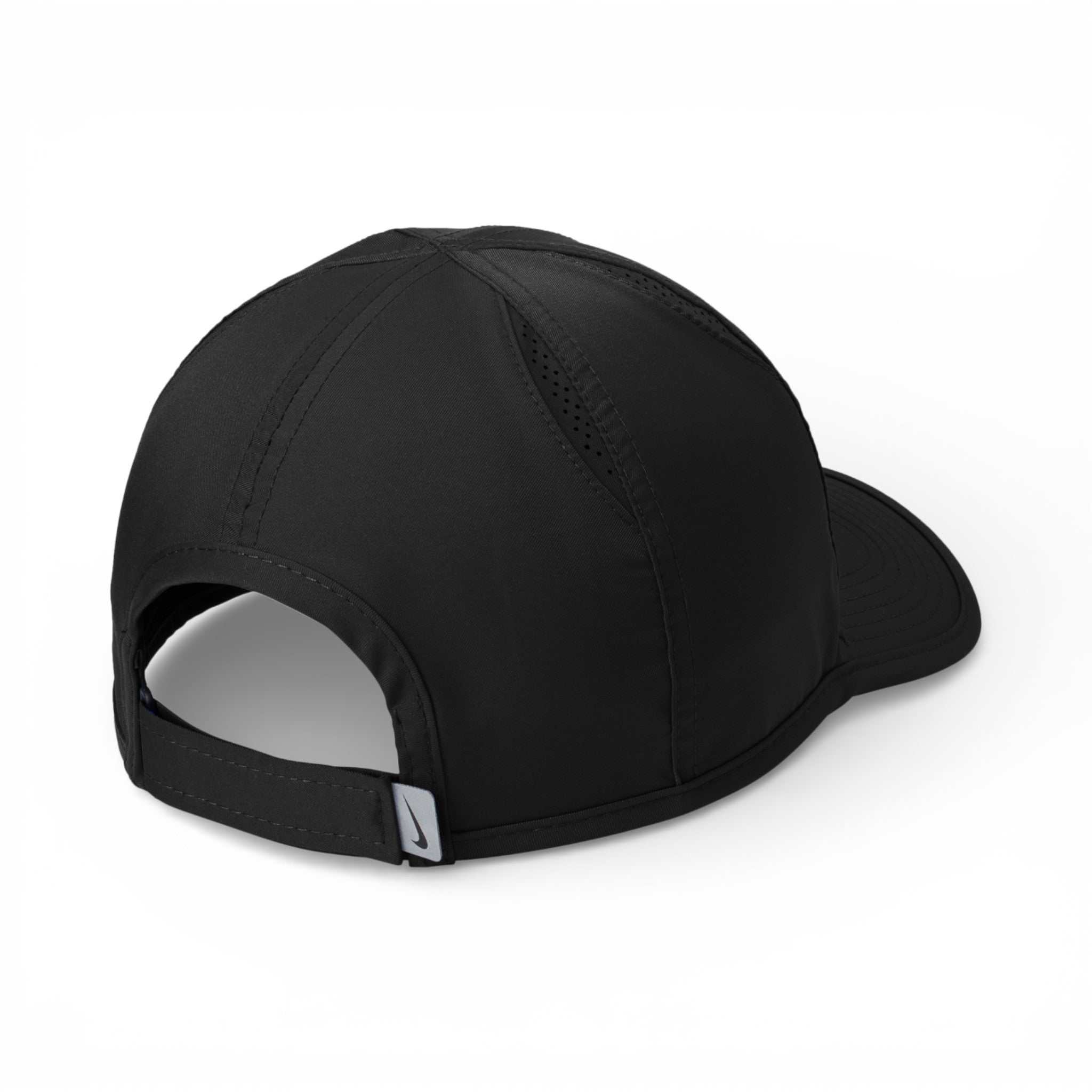 Back view of Nike NKFB5666 custom hat in black