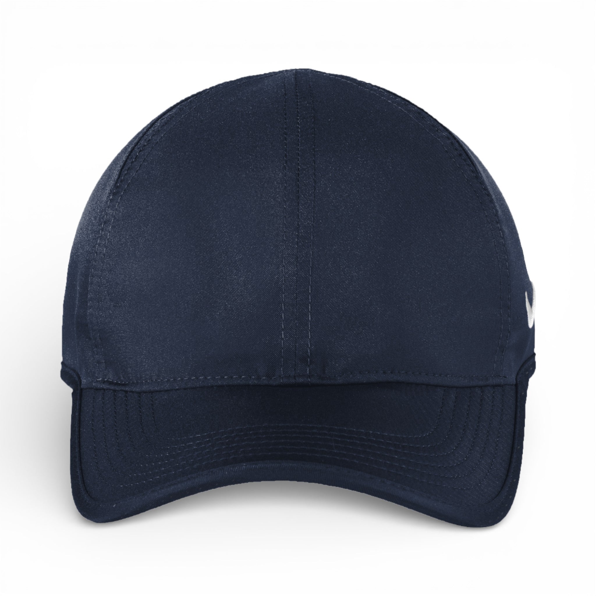 Front view of Nike NKFB5666 custom hat in college navy
