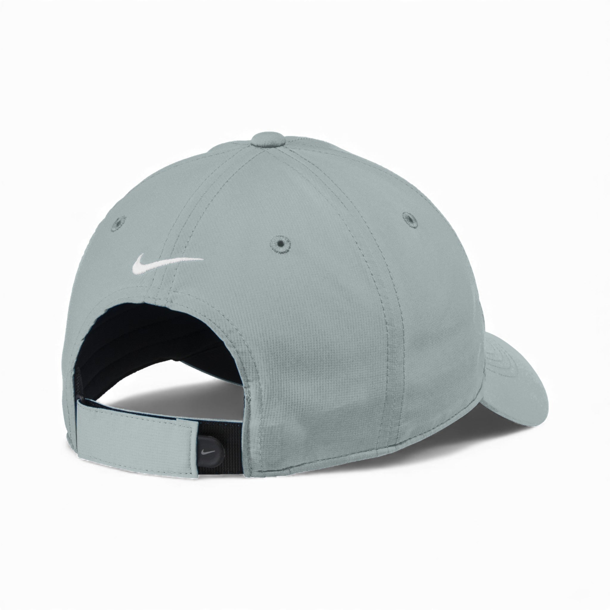 Back view of Nike NKFB6444 custom hat in cool grey