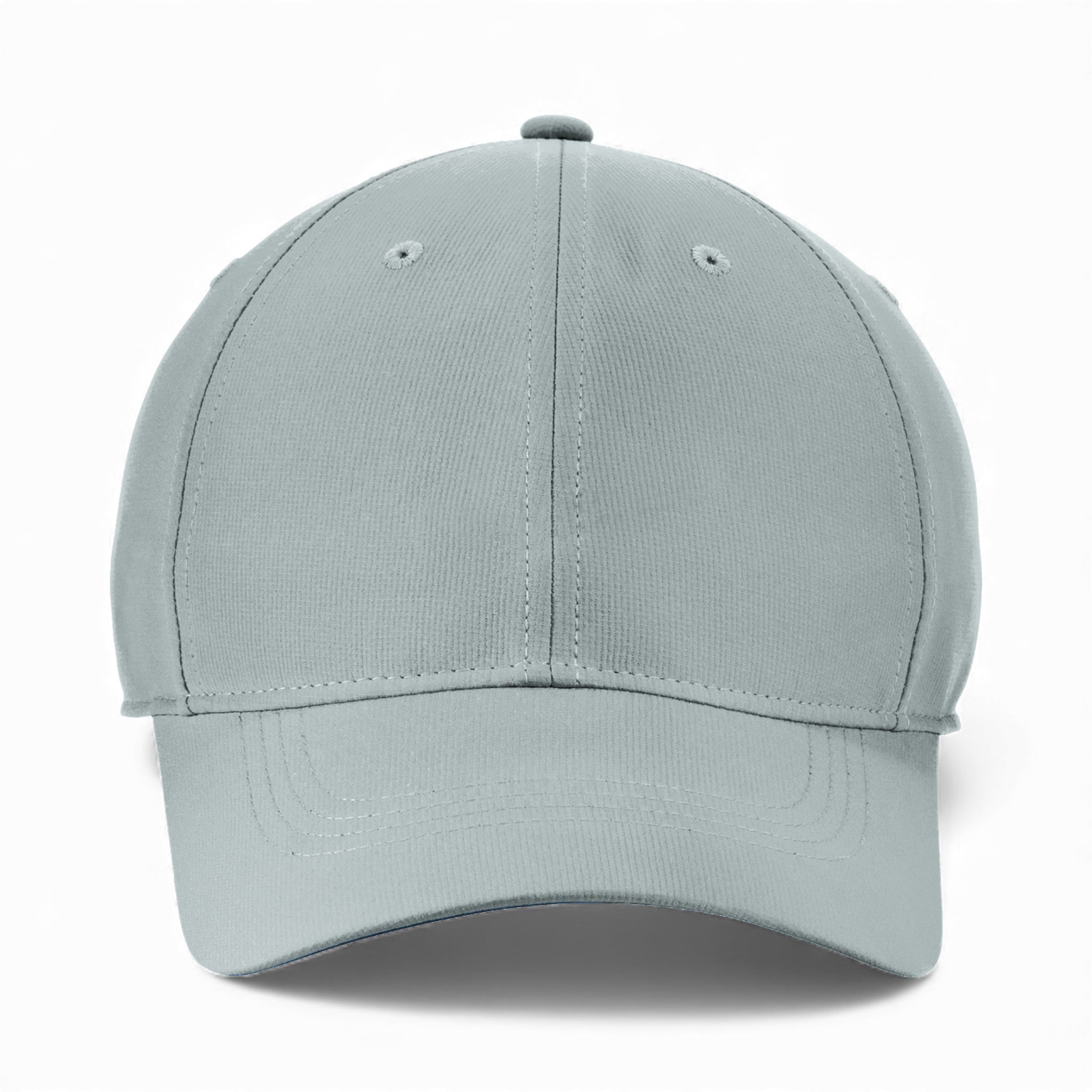 Front view of Nike NKFB6444 custom hat in cool grey