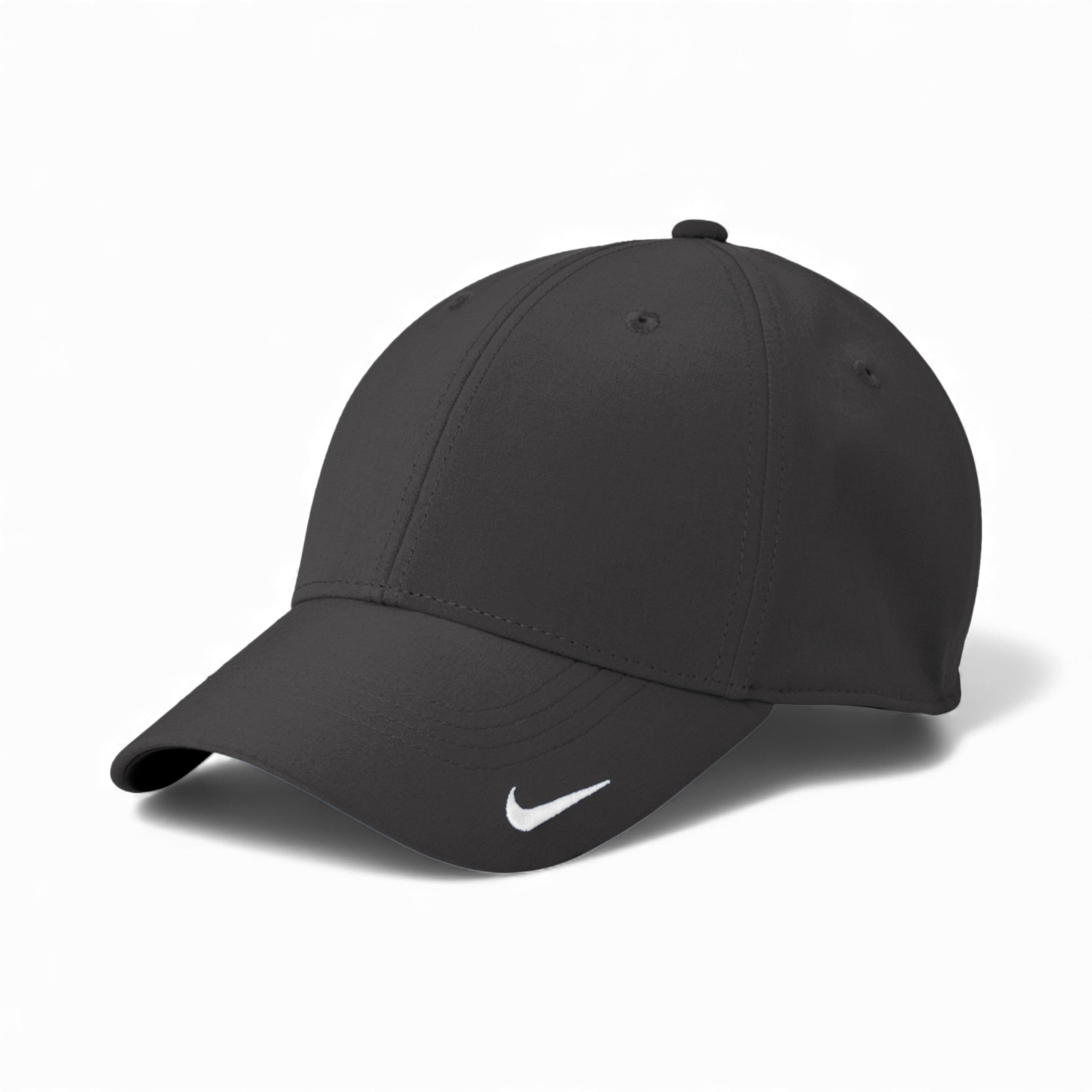 Left side view of Nike NKFB6447 custom hat in anthracite