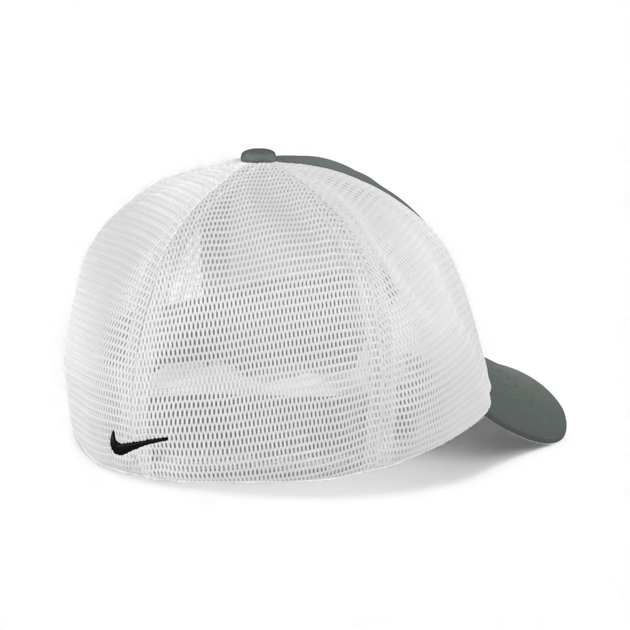 Back view of Nike NKFB6448 custom hat in anthracite and white
